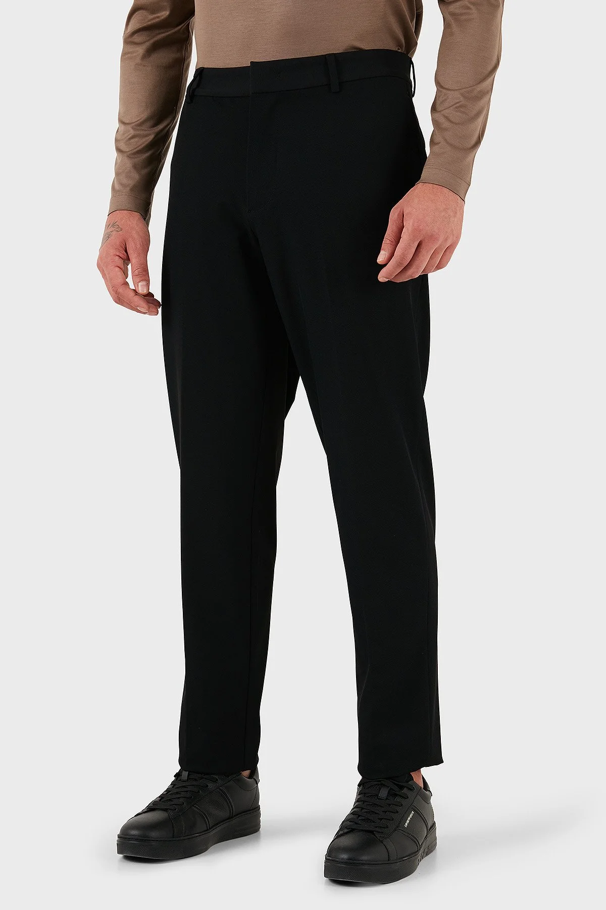 Emporio Armani Regular Fit Normal Bel Düz Paça Klasik Erkek Pantolon EM001505 AF18502 UC001 SİYAH - 6