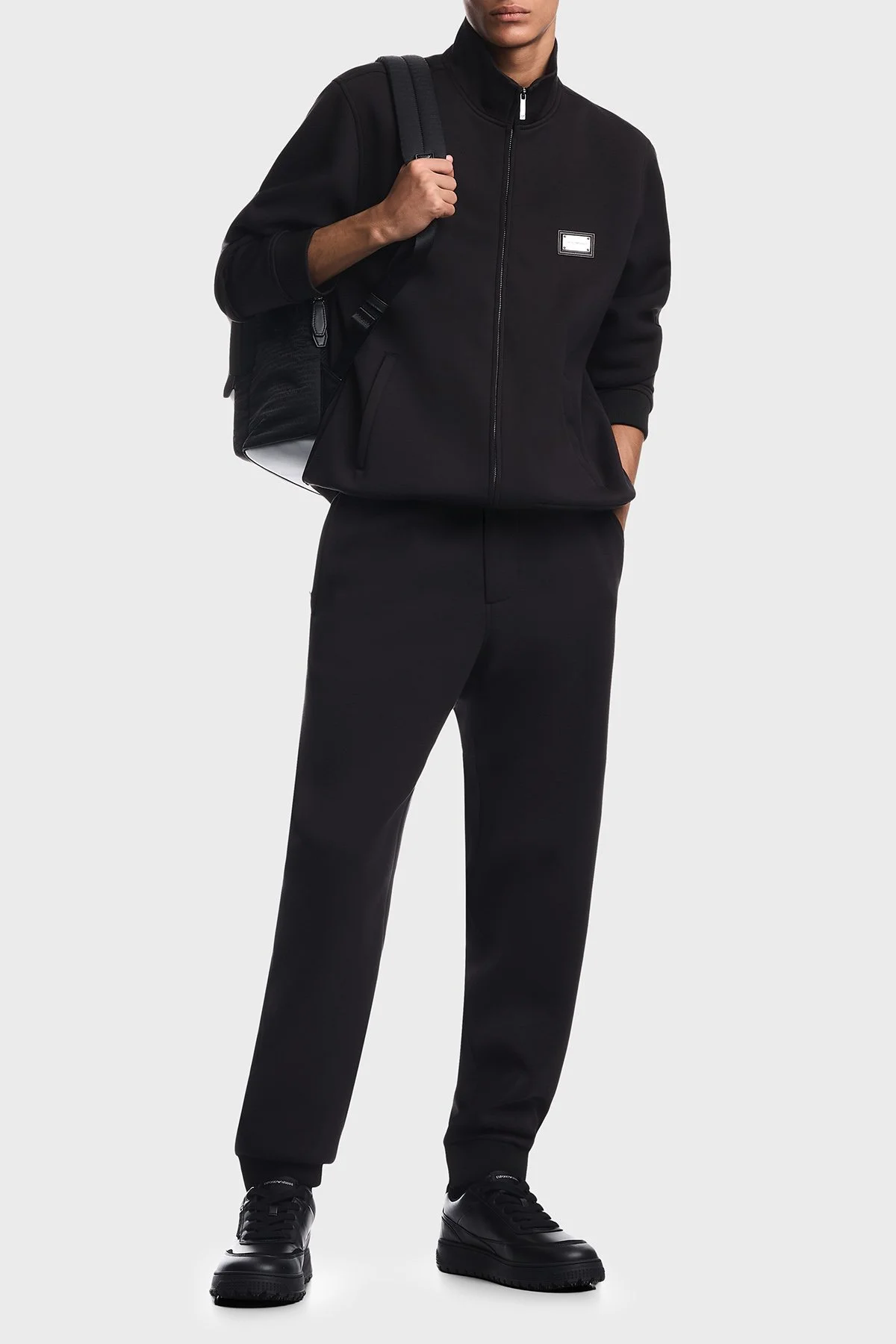Emporio Armani Regular Fit Normal Bel Erkek Pantolon EM007347 AF17545 UC001 Siyah - 2