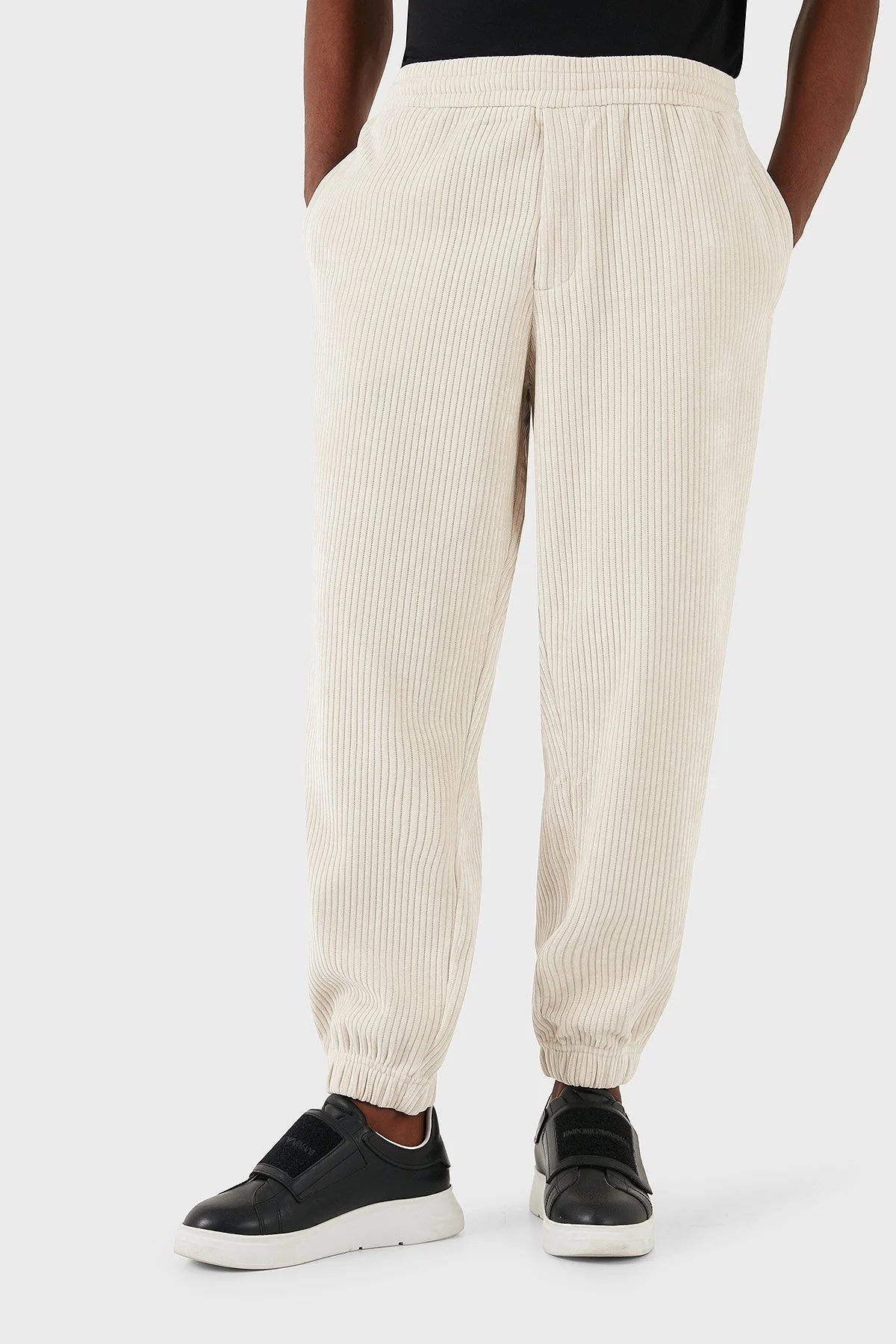 Emporio Armani Regular Fit Normal Bel Jogger Erkek Pantolon 6D1P6V 1JHNZ 0135 EKRU - 1