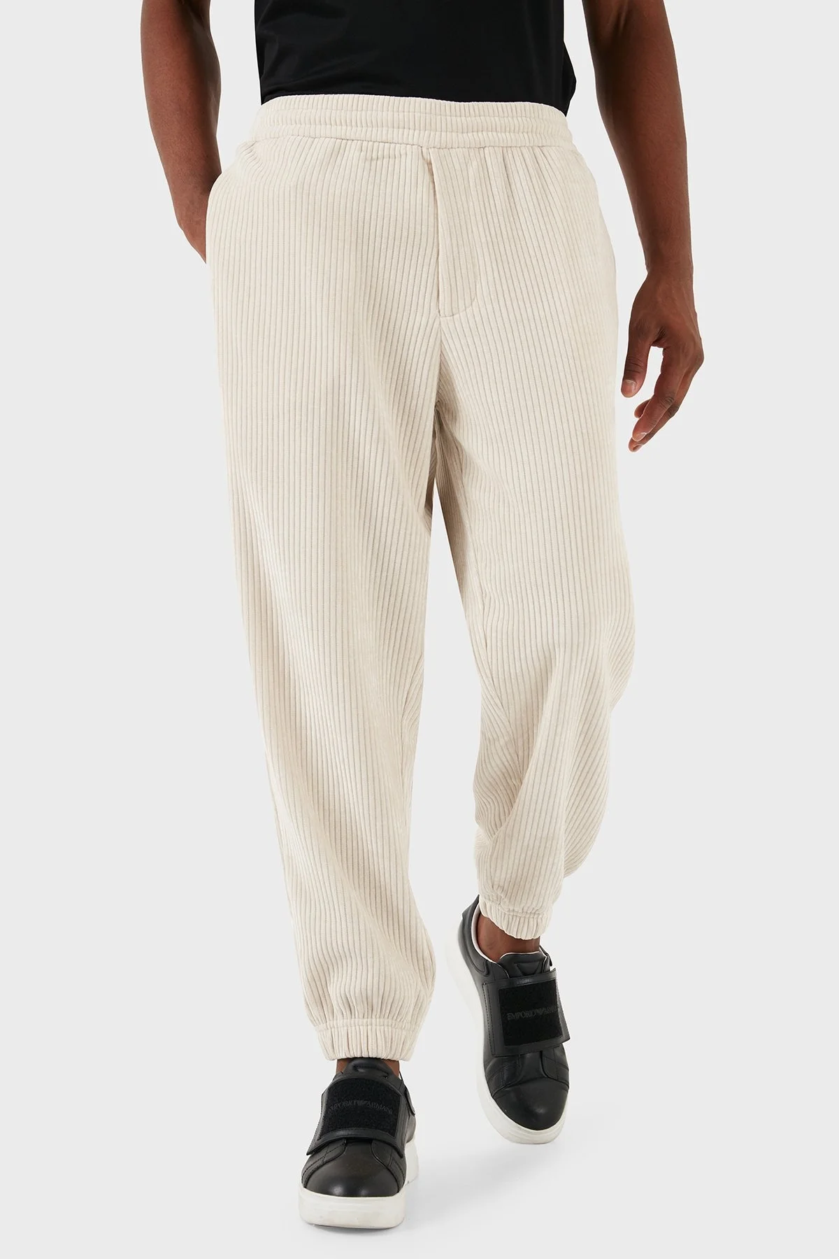 Emporio Armani Regular Fit Normal Bel Jogger Erkek Pantolon 6D1P6V 1JHNZ 0135 EKRU - 4