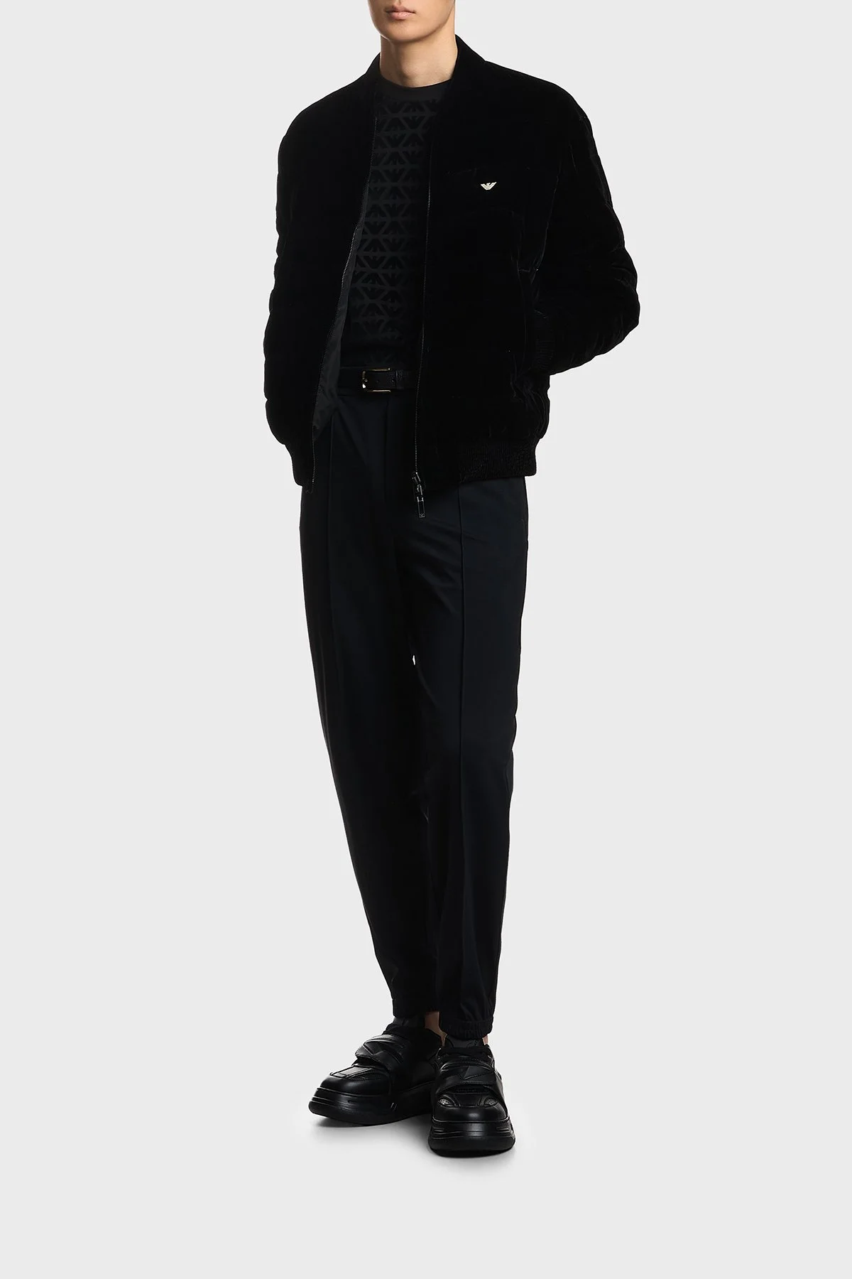 Emporio Armani Regular Fit Normal Bel Lastikli Paça Jogger Erkek Pantolon EM004906 AF23435 UB118 LACİVERT - 2