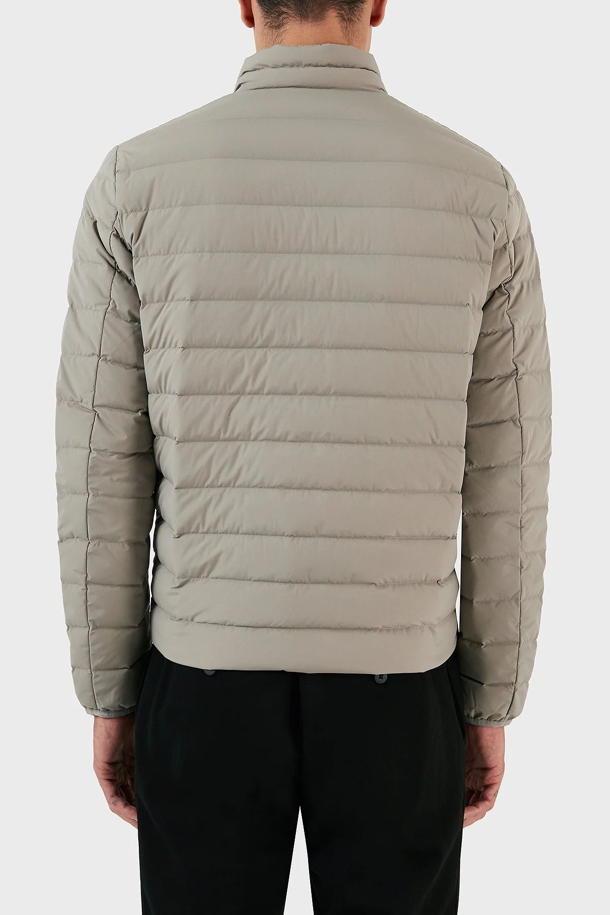 Emporio Armani Regular Fit Ördek Tüyü Dolgulu Dik Yaka Şişme Erkek Mont 8N1BQ2 1NLRZ 0643 GRİ - 3
