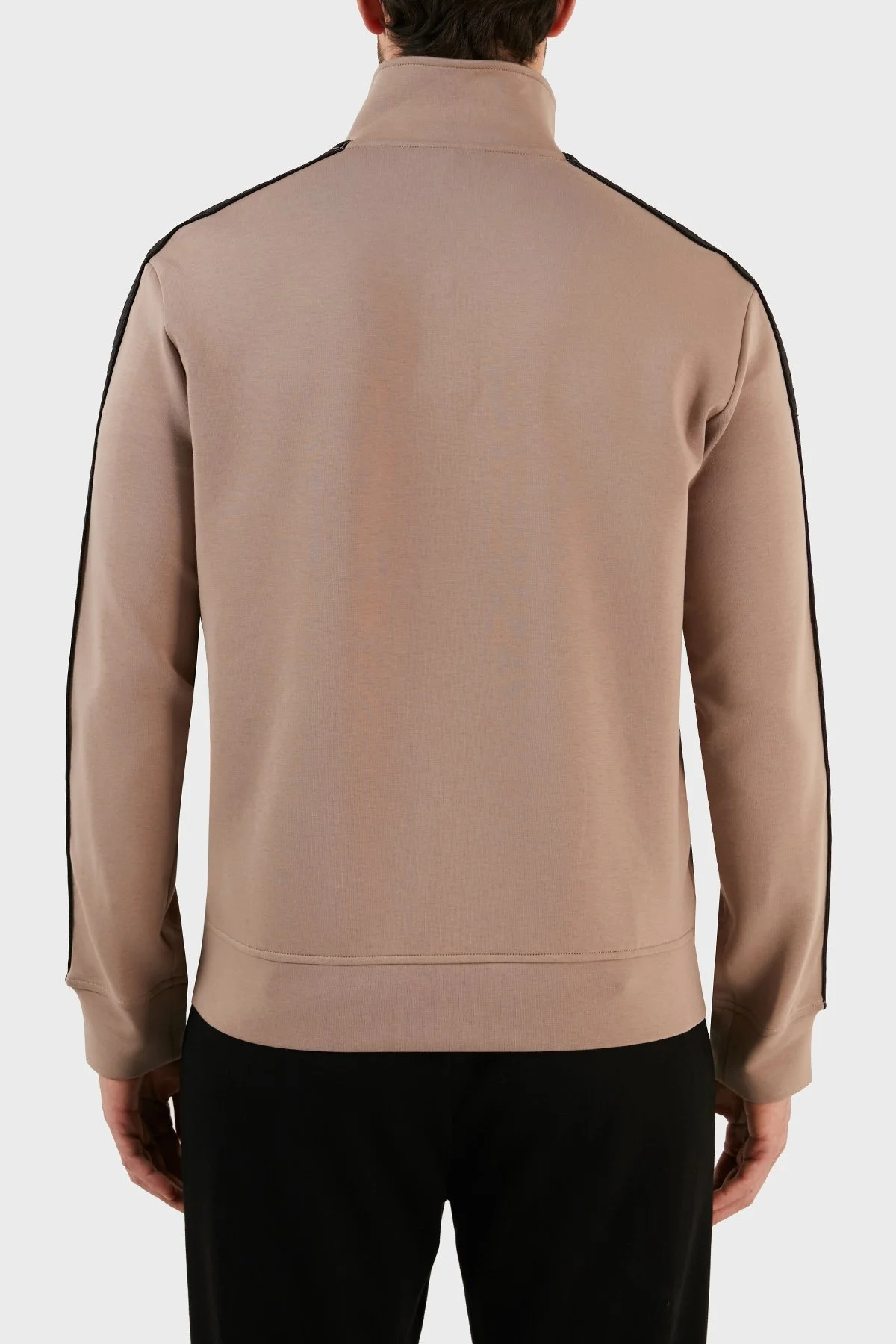 Emporio Armani Regular Fit Pamuklu Dik Yaka Fermuarlı Erkek Sweat 3R1MBA 1JHSZ 0144 TOPRAK - 5