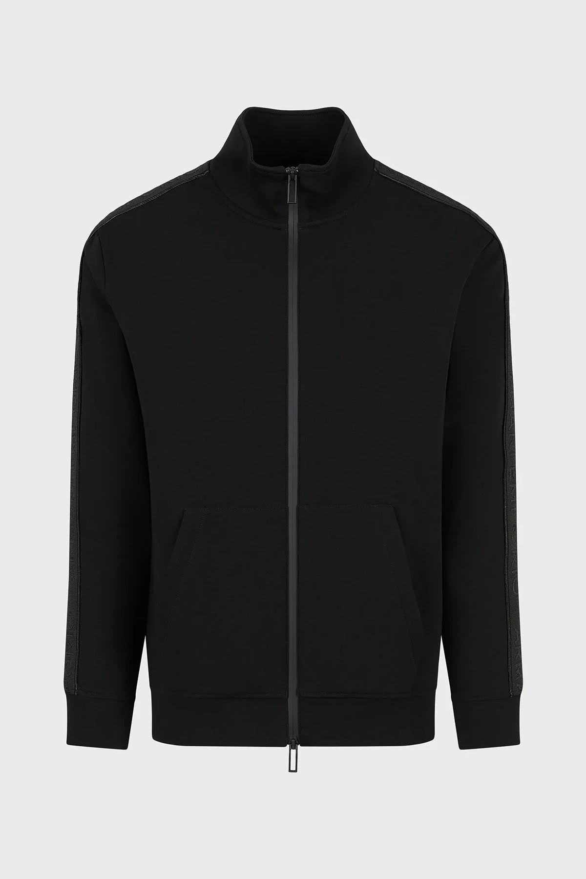 Emporio Armani Regular Fit Pamuklu Dik Yaka Fermuarlı Erkek Sweat 3R1MBA 1JHSZ 0999 SİYAH - 4