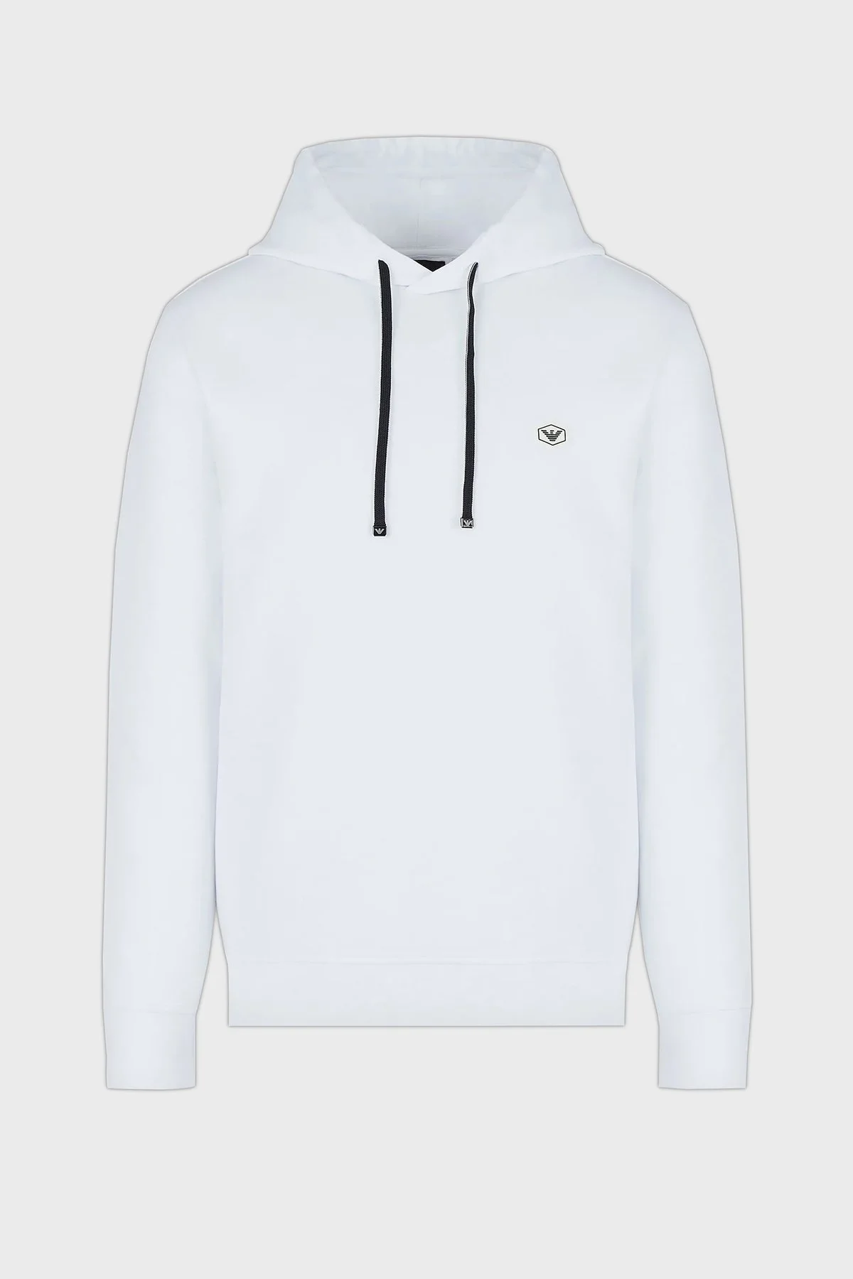 Emporio Armani Regular Fit Pamuklu Kapüşonlu Erkek Sweat 8N1MD0 1JHSZ 0100 BEYAZ - 8