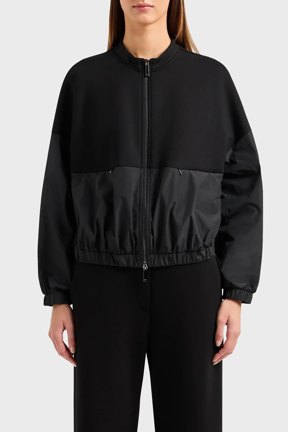 Emporio Armani Regular Fit Scuba Mevsimlik Bayan Mont 3D2B6A 2JZYZ 0999 SİYAH - 1