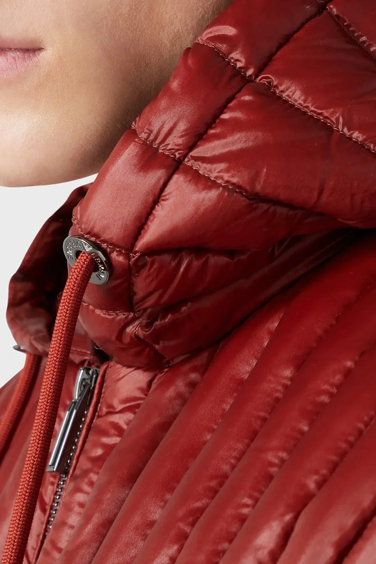 Emporio Armani Regular Fit Su Geçirmez Kapüşonlu Erkek Mont 6R1B79 1NKZZ 0454 BORDO - 3