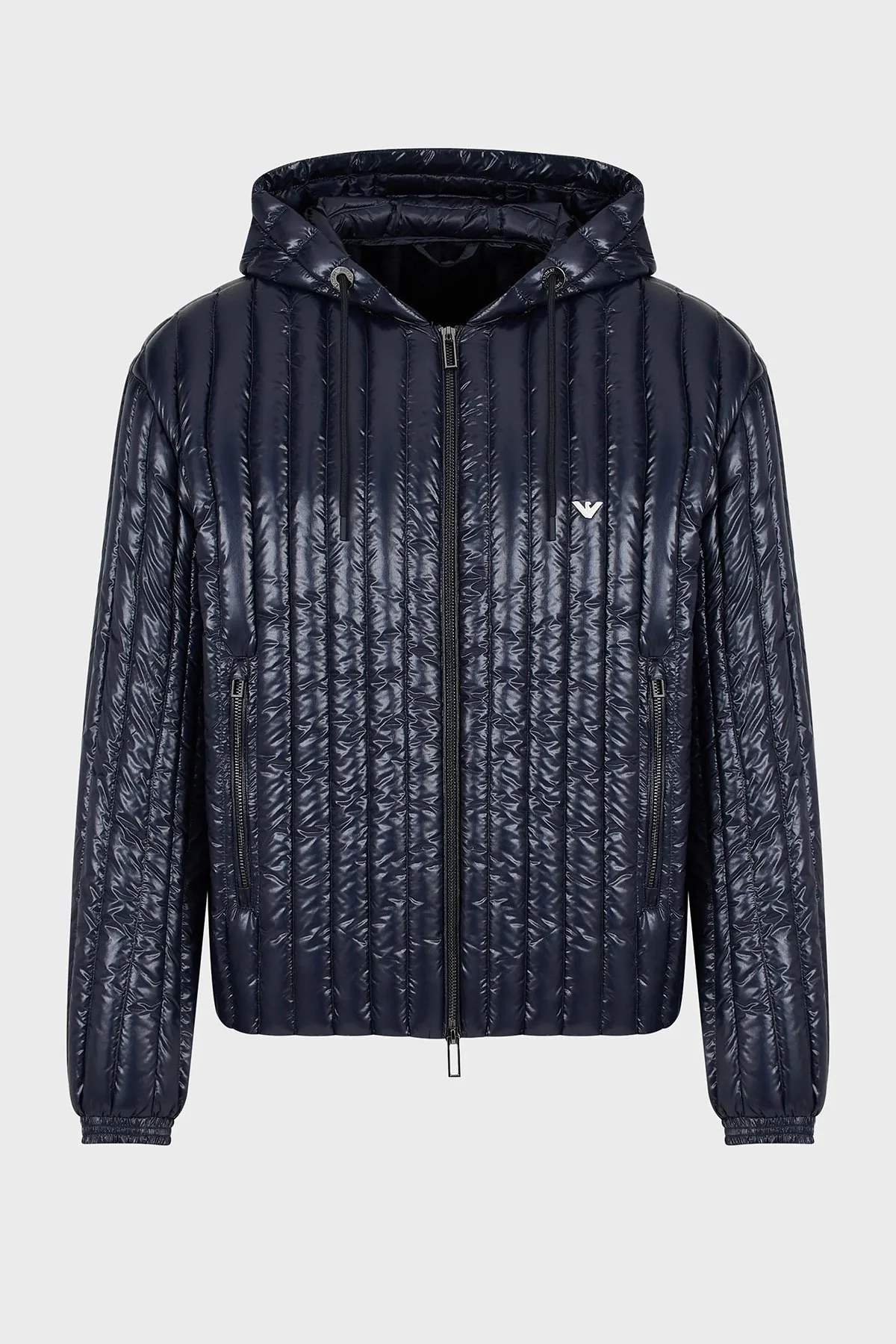 Emporio Armani Regular Fit Su Geçirmez Kapüşonlu Erkek Mont 6R1B79 1NKZZ 0920 LACİVERT - 5