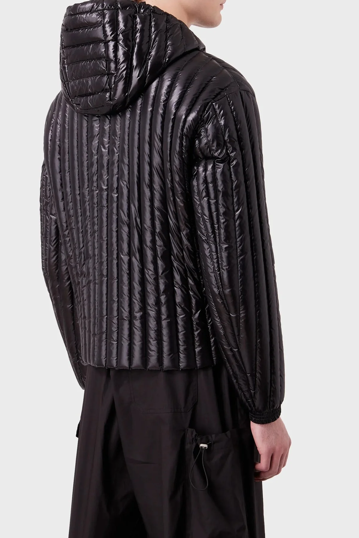 Emporio Armani Regular Fit Su Geçirmez Kapüşonlu Erkek Mont 6R1B79 1NKZZ 0999 SİYAH - 8