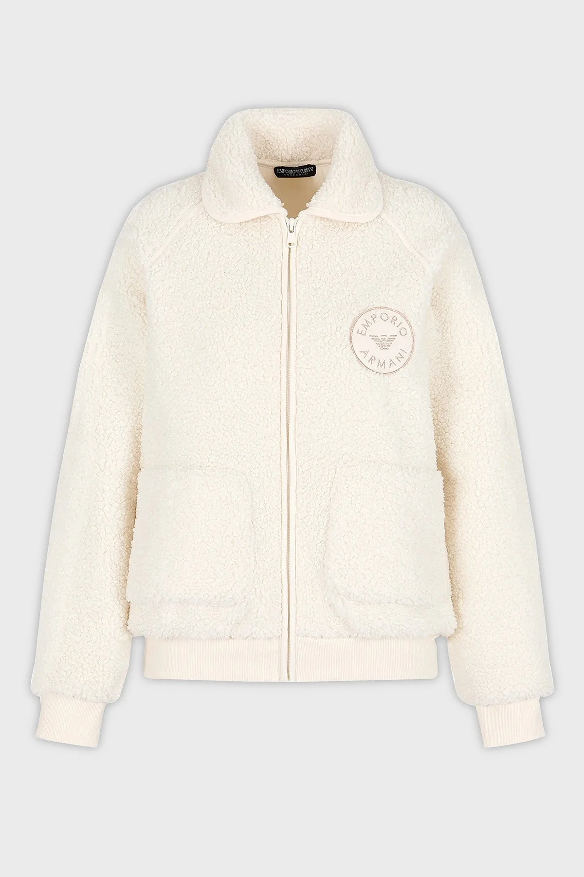 Emporio Armani Regular Fit Teddy Bayan Sweat 164734 3F256 09210 EKRU - 3