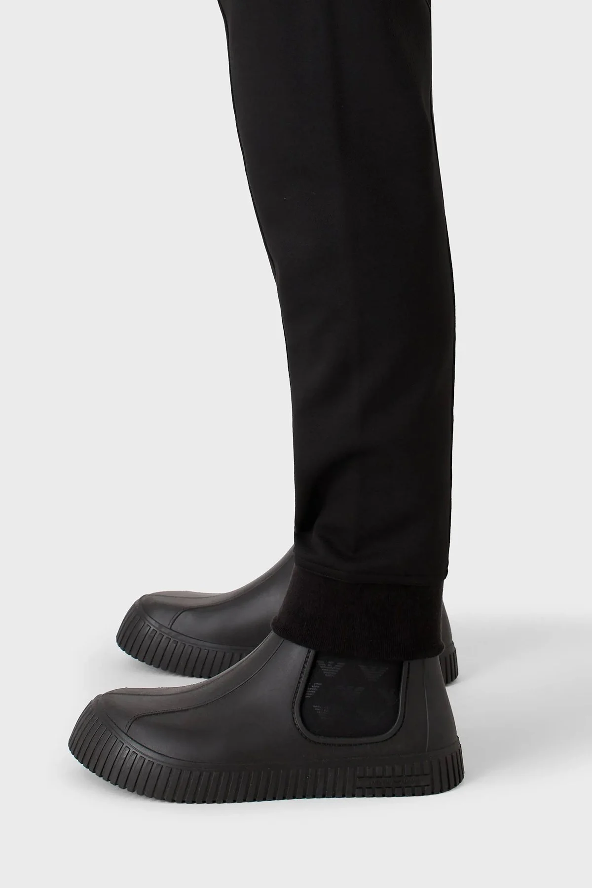 Emporio Armani Regular Fit Yün Karışımlı Cepli Jogger Erkek Pantolon 6L1PD3 1JJYZ 0999 SİYAH - 4