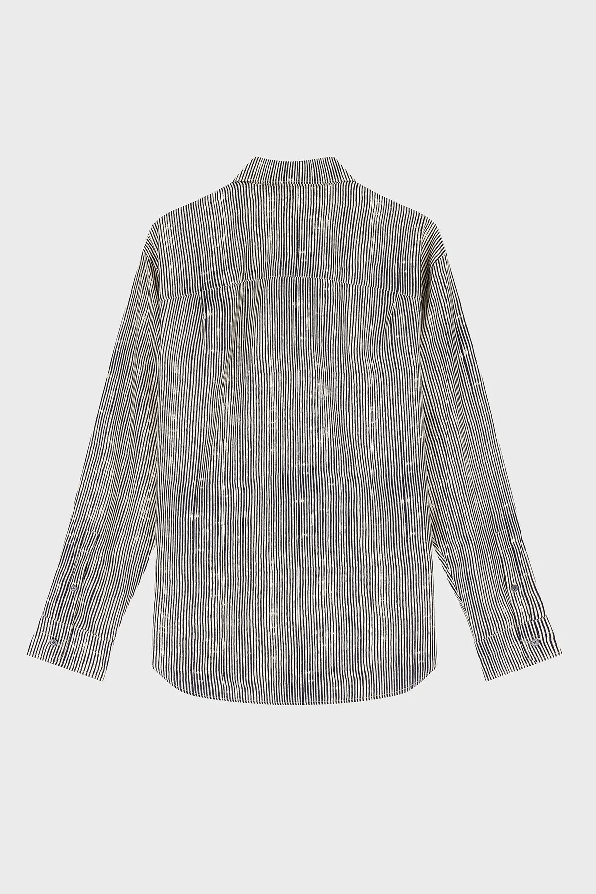 Emporio Armani Relaxed Fit Baskılı Uzun Kollu Erkek Gömlek EM004178 AF14214 F1183 SİYAH BEJ - 3