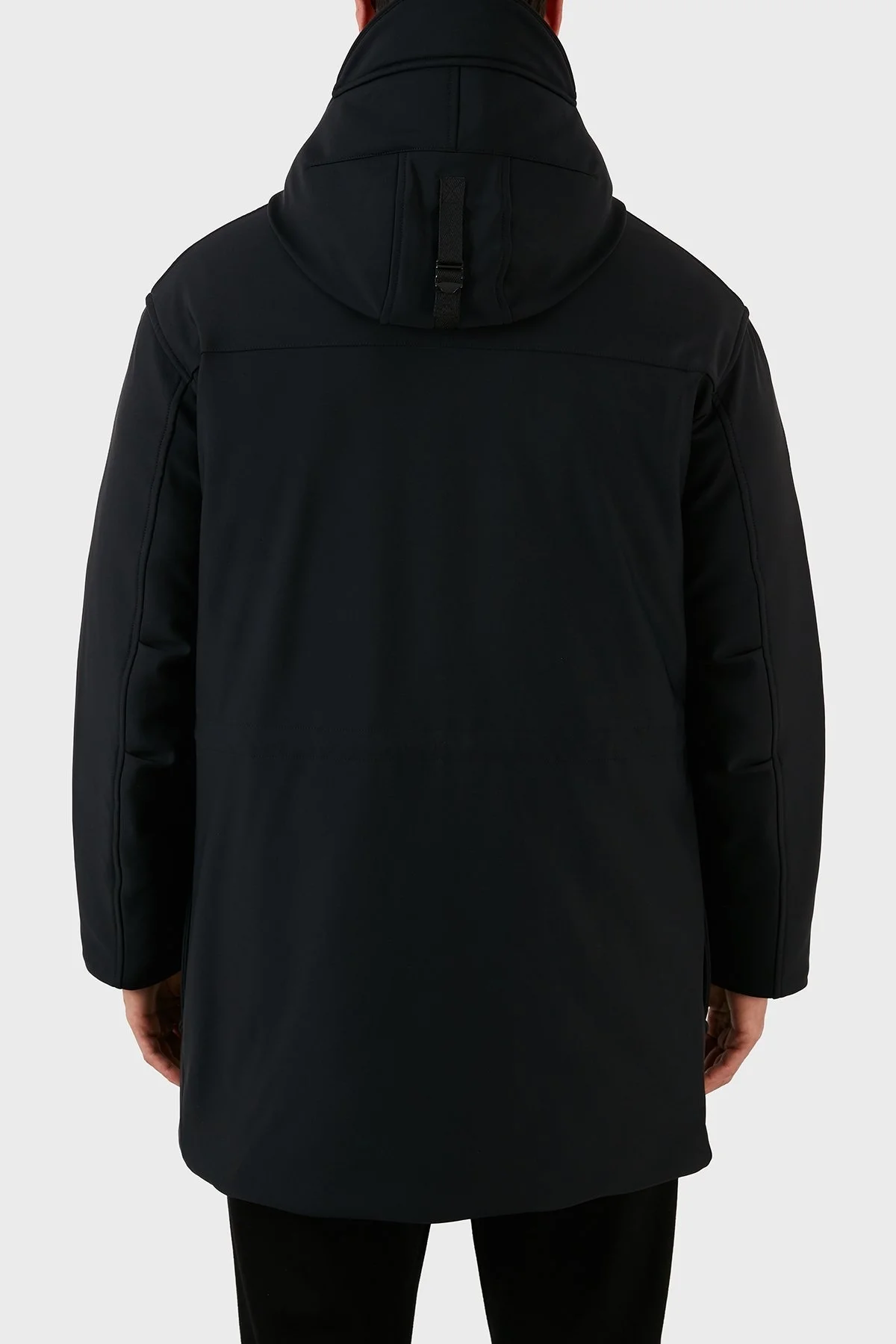 Emporio Armani Relaxed Fit Konforlu Esnek Kapüşonlu Uzun Erkek Mont 6L1L93 1NNHZ 0999 SİYAH - 7