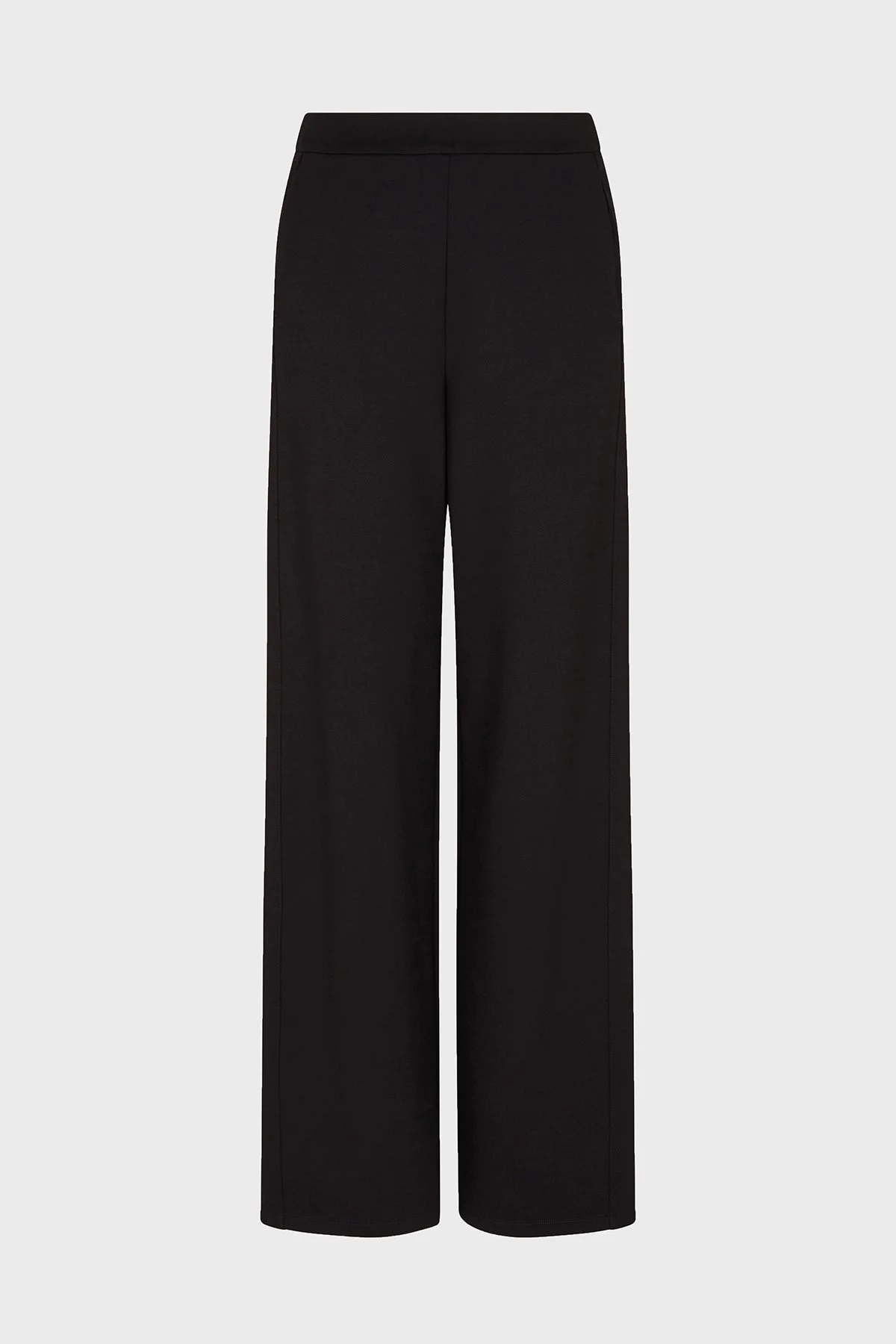 Emporio Armani Relaxed Fit Lastikli Bel Geniş Paça Bayan Pantolon EW002921 AF12911 UC001 SİYAH - 5