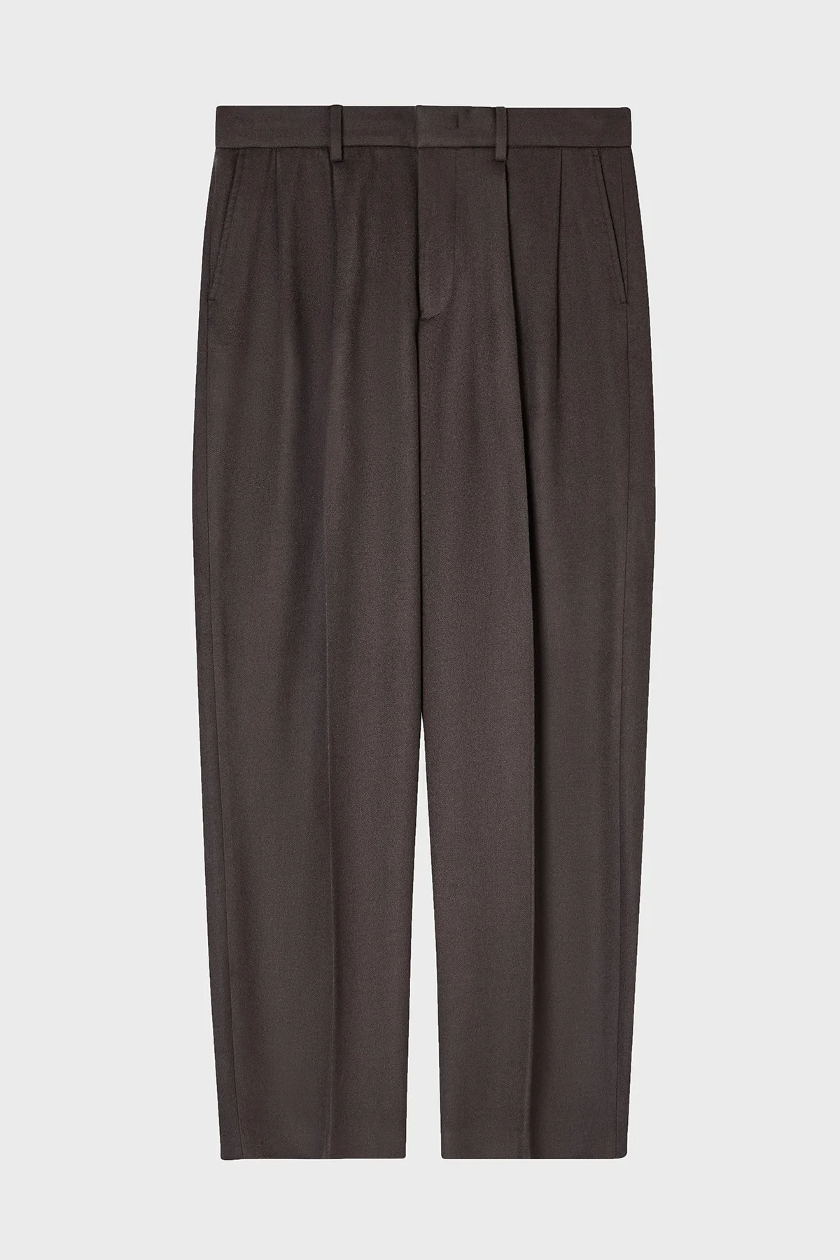 Emporio Armani Relaxed Fit Normal Bel Düz Paça Pileli Yün Erkek Pantolon EM003287 AF17835 U8112 ANTRASİT - 5