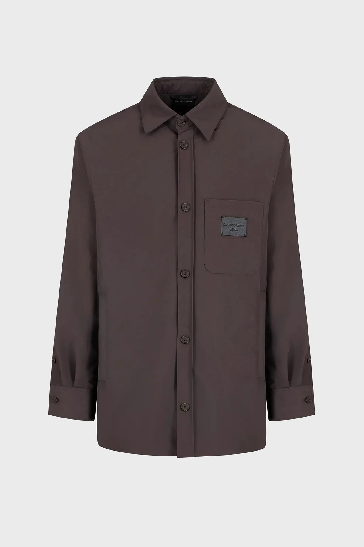 Emporio Armani Relaxed Fit Yama Cepli ve Logo Yamalı Erkek Gömlek Ceket EM001629 AF13770 U8168 SİYAH - 5