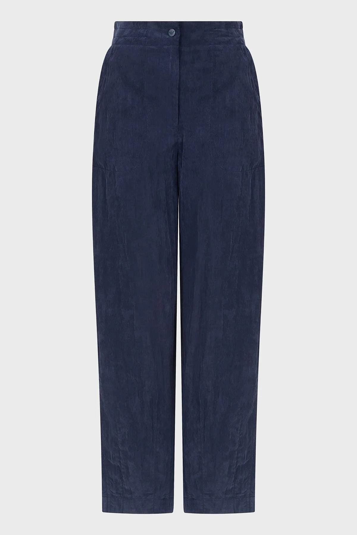 Emporio Armani Relaxed Fit Yüksek Bel Düz Paça Cupra Bayan Pantolon EW000654 AF12644 UB097 LACİVERT - 9