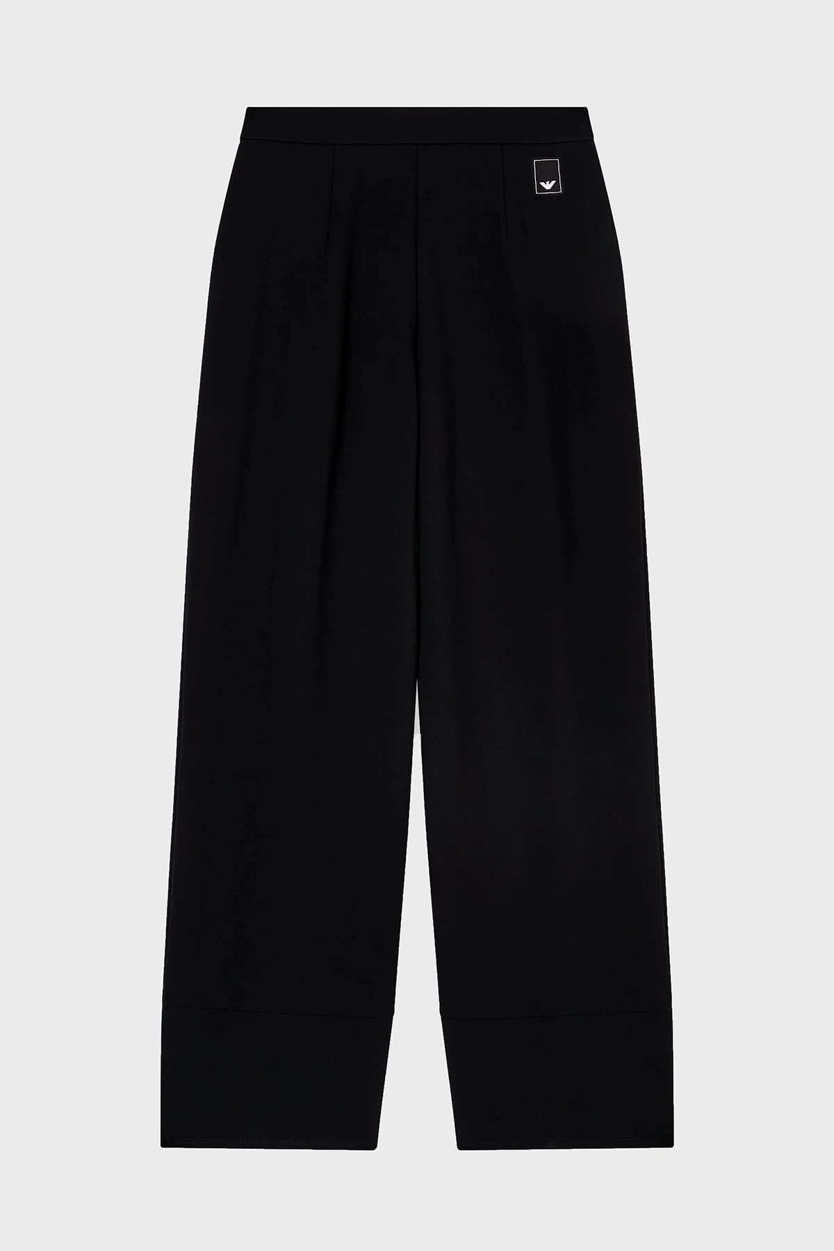Emporio Armani Relaxed Fit Yüksek Bel Geniş Paça Pileli Kadın Pantolon EW003968 AF12911 UC001 SİYAH - 3