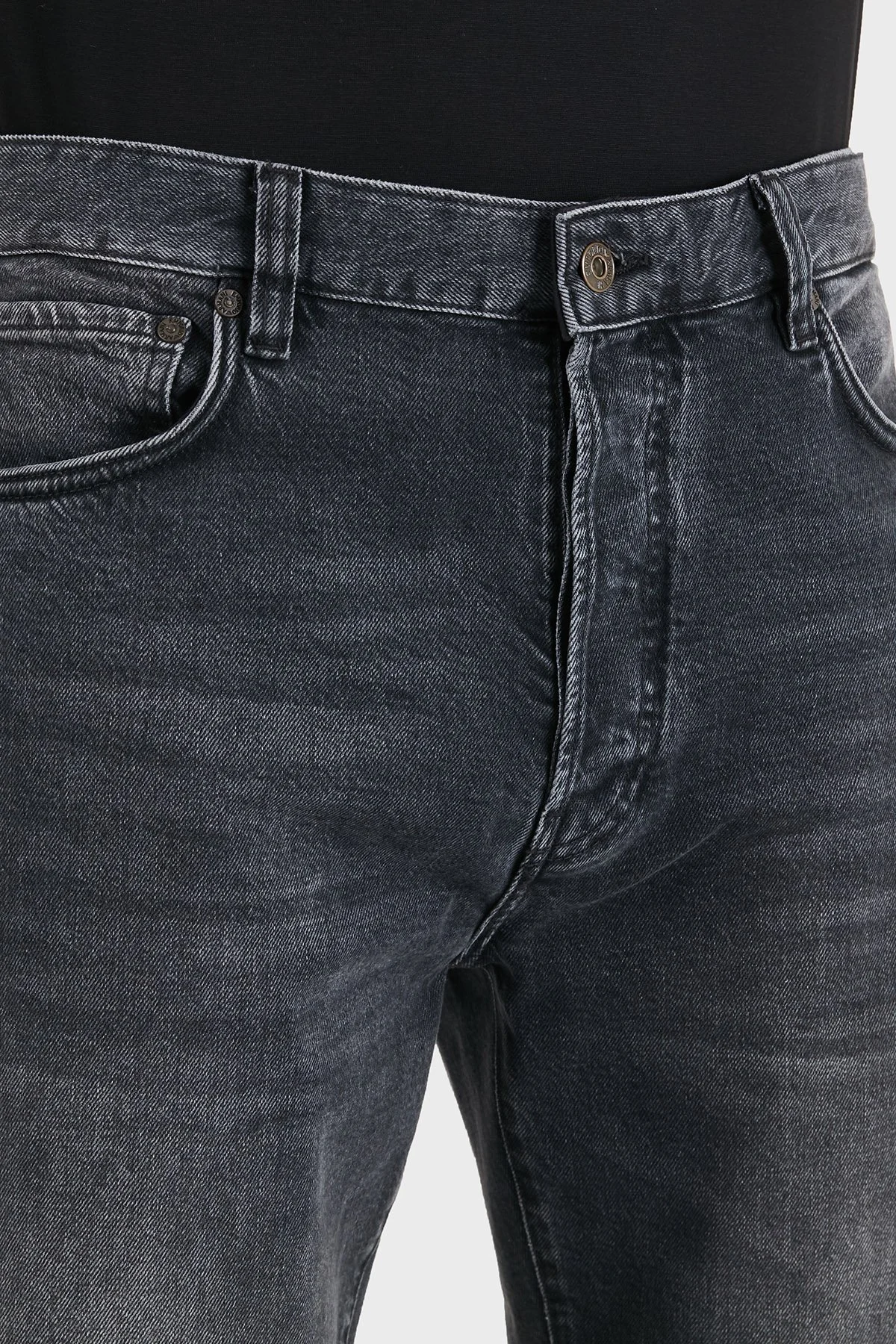 Emporio Armani Relaxed Straight Fit Normal Bel Düz Paça Jeans Erkek Kot Pantolon EM006486 AF29665 M8001 Gri - 5