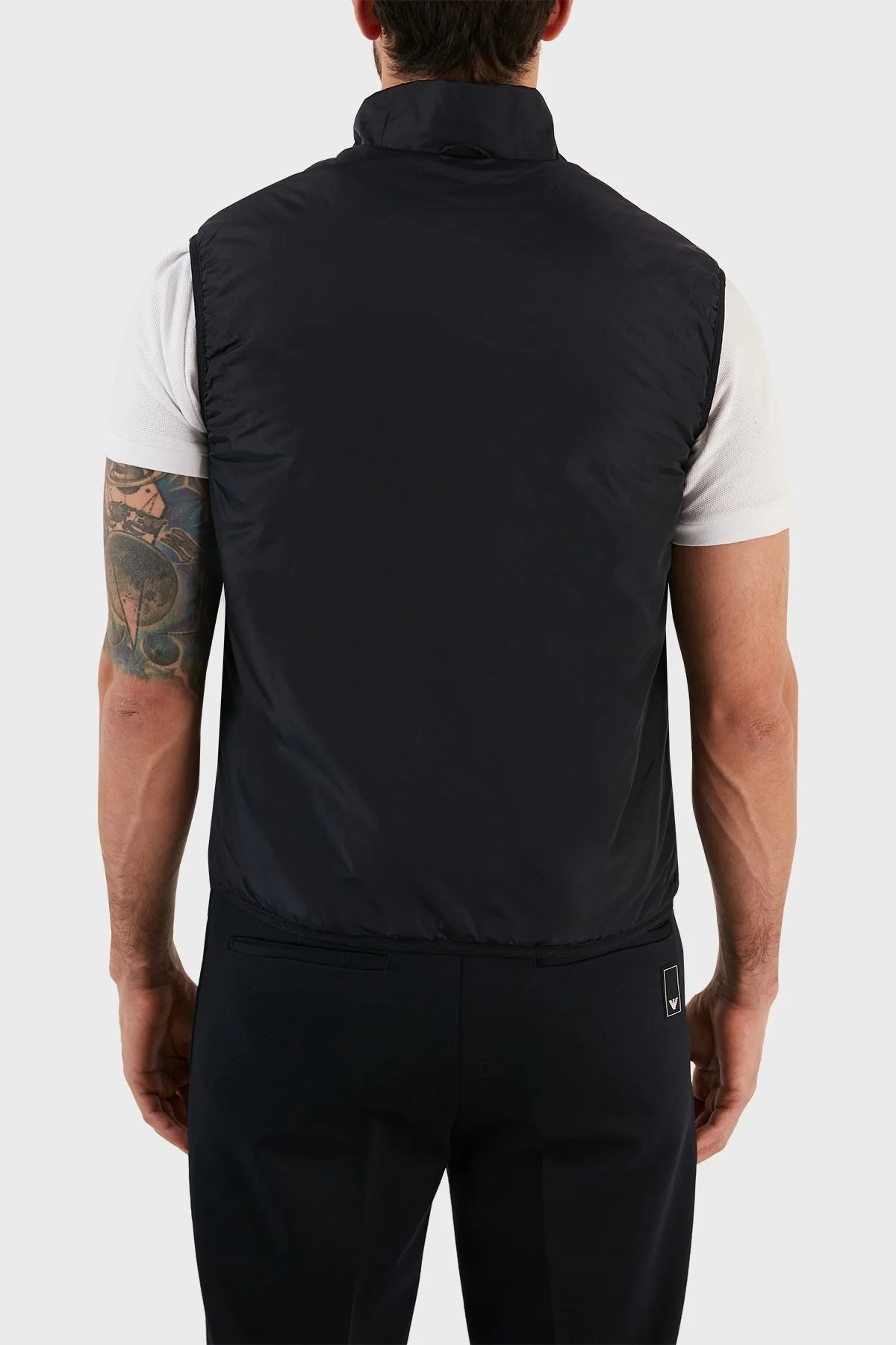 Emporio Armani Rüzgar Geçirmez Isı Yalıtımlı Yelekli Dik Yaka Erkek Mont 8N1BE8 1NZAZ 0920 LACİVERT - 7