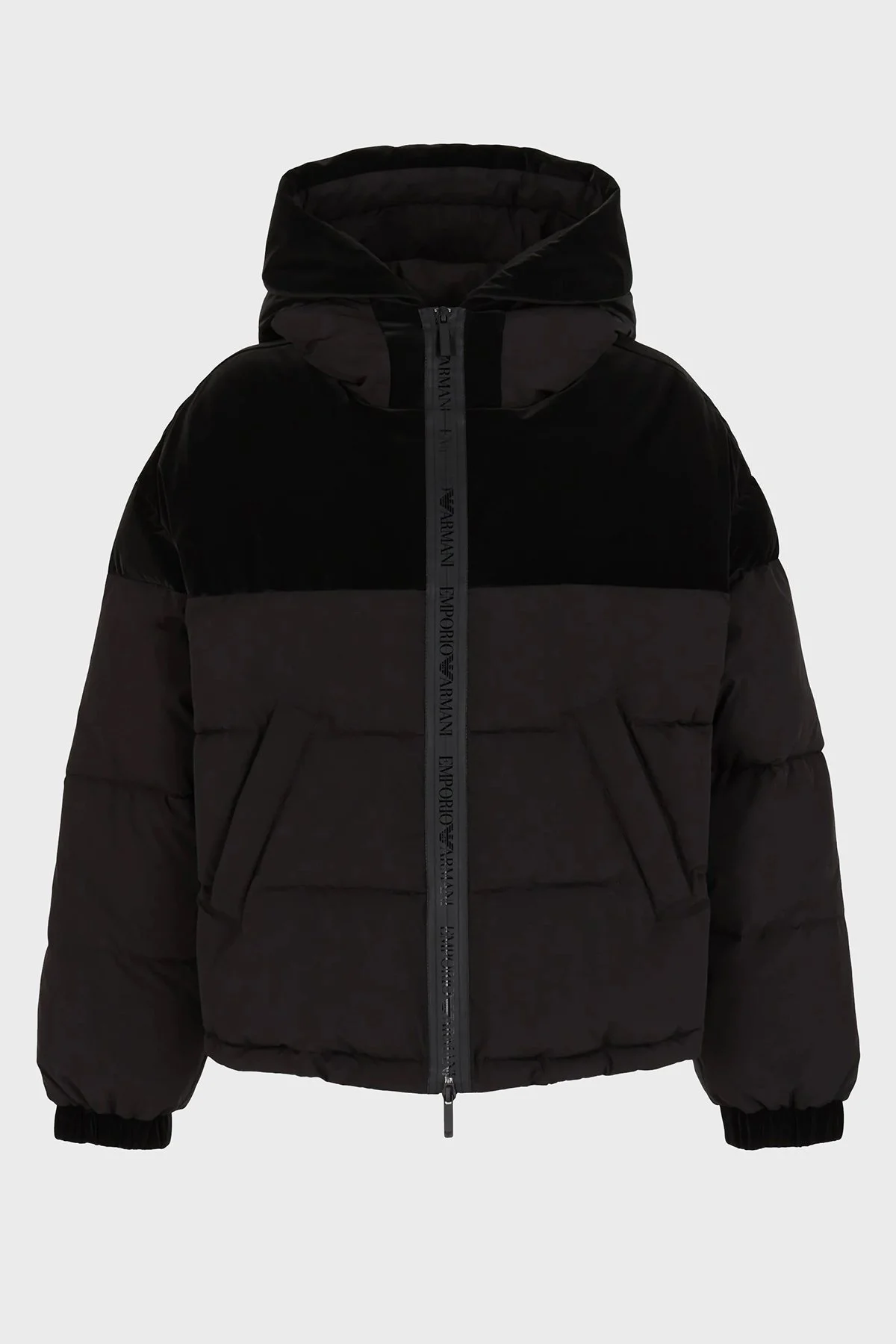 Emporio Armani Rüzgar Geçirmez Kapüşonlu Regular Fit Bayan Mont 6R2B77 2NFFZ 0999 SİYAH - 5