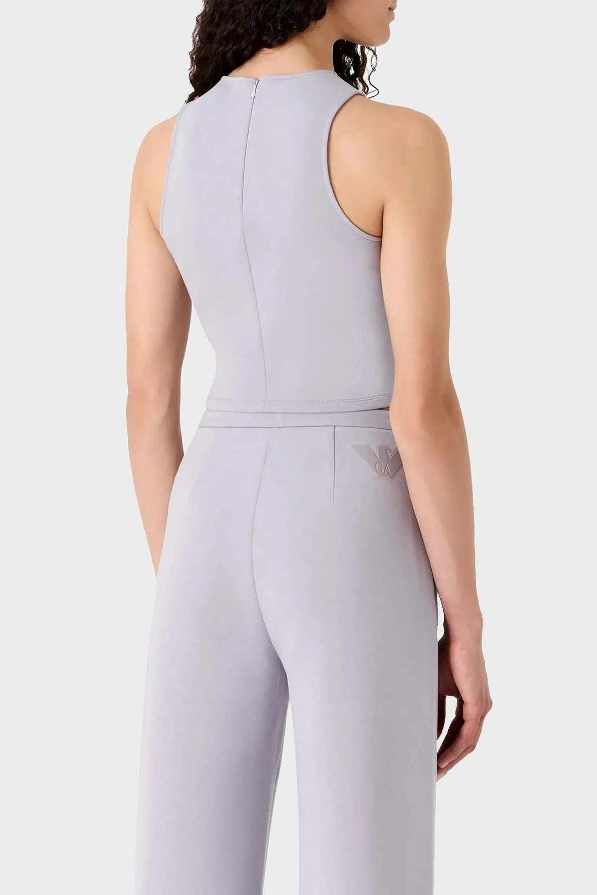 Emporio Armani Scuba Bisiklet Yaka Kolsuz Bayan Top 3D2K6A 2JZYZ 0802 LİLA - 2