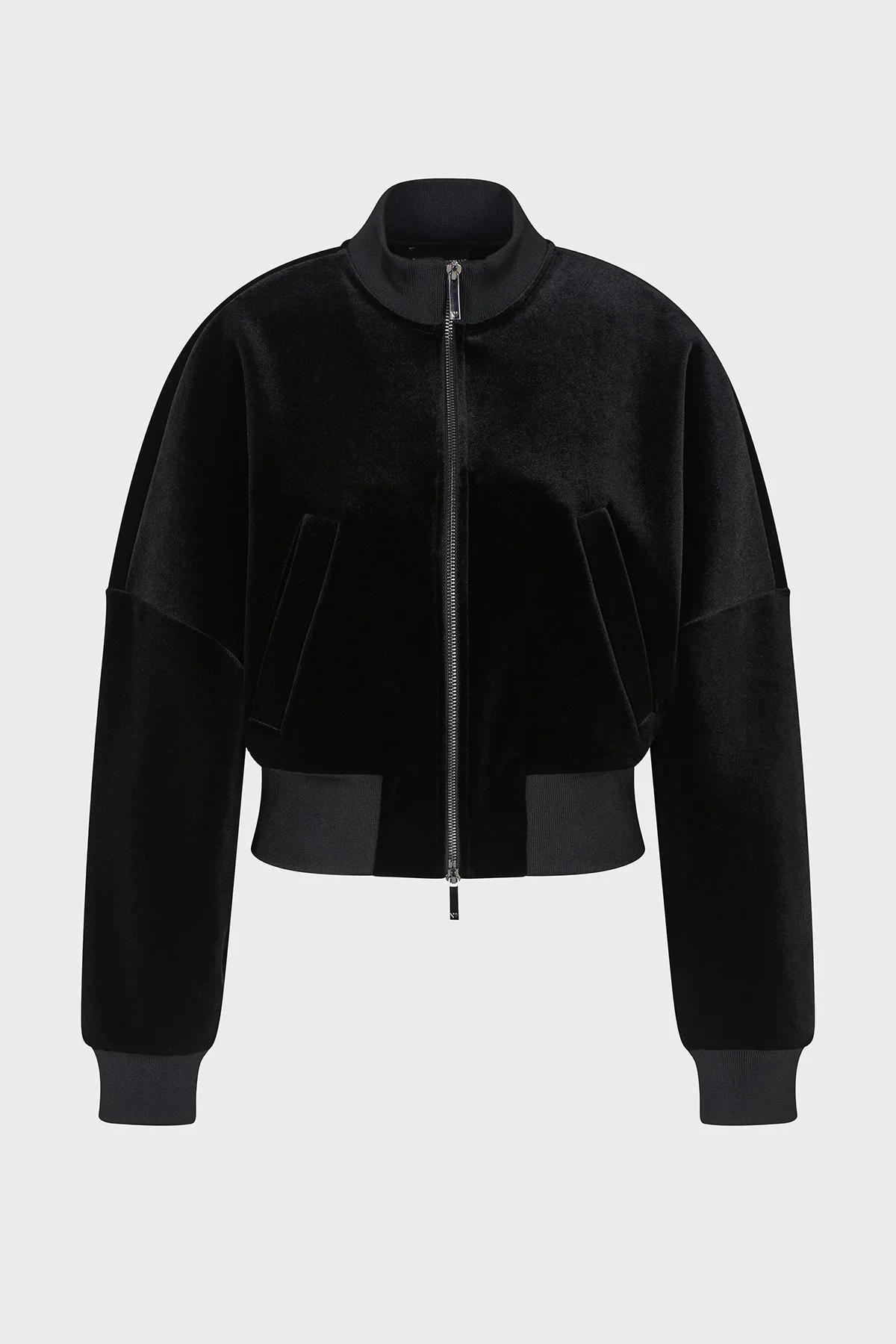 Emporio Armani Sırtta Logo Detaylı Regular Fit Dik Yaka Şönil Bayan Mont EW001368 AF16466 UC001 SİYAH - 5