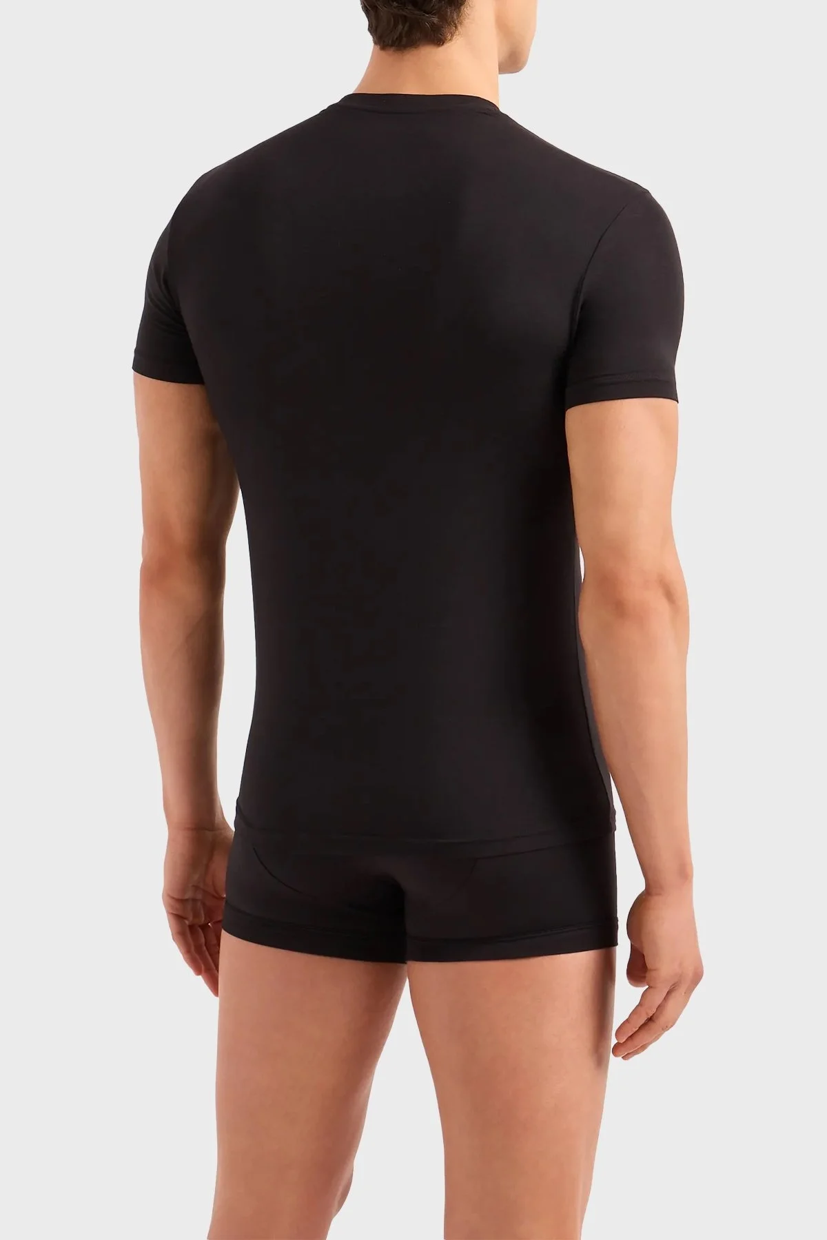 Emporio Armani Slim Fit Bisiklet Yaka Erkek T Shirt 111971 4R511 00020 SİYAH - 3