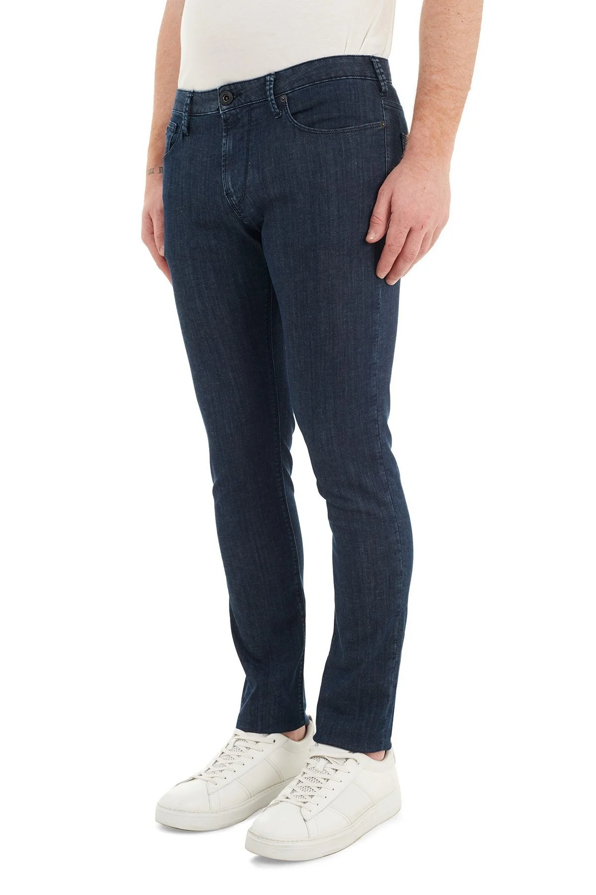 Emporio Armani Slim Fit Cepli Pamuklu J06 Jeans Erkek Kot Pantolon 3K1J06 1D5PZ 0942 LACİVERT - 4