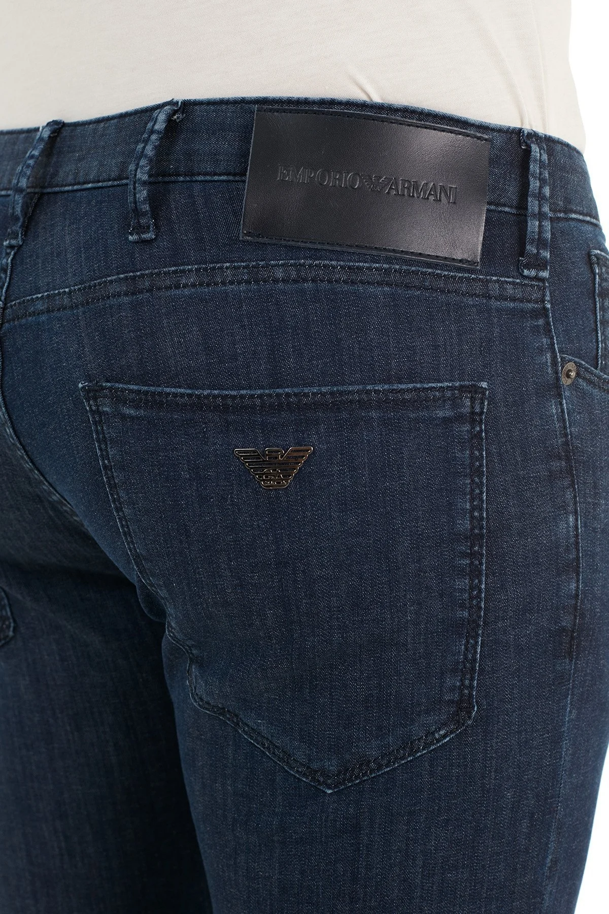 Emporio Armani Slim Fit Cepli Pamuklu J06 Jeans Erkek Kot Pantolon 3K1J06 1D5PZ 0942 LACİVERT - 7