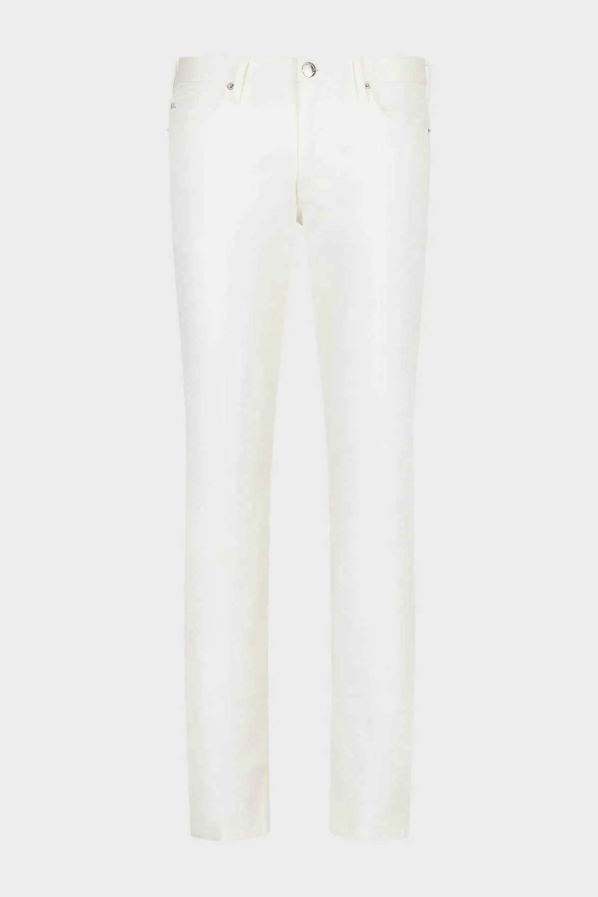 Emporio Armani Slim Fit Cepli Pamuklu Jeans Erkek Kot Pantolon 8N1J06 1NJ9Z 0101 BEYAZ - 5