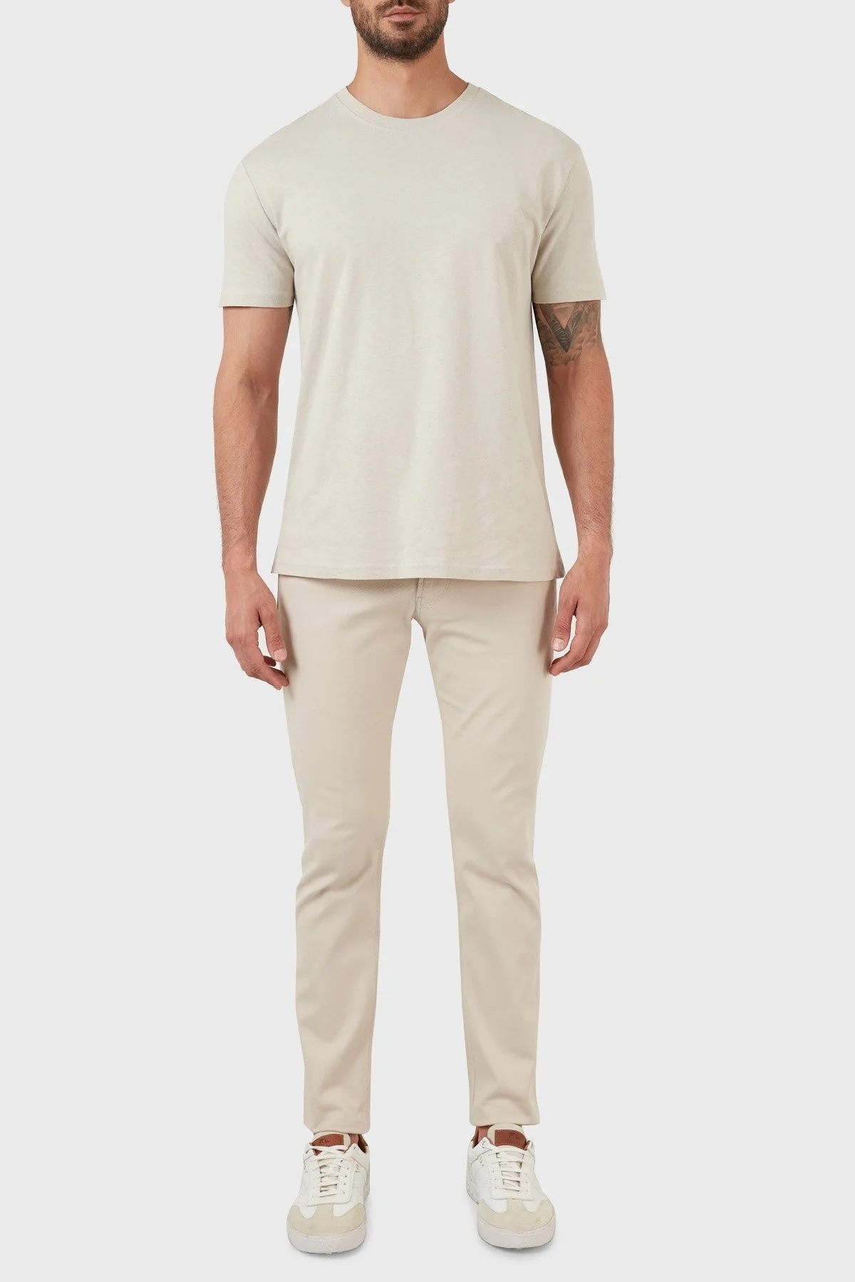 Emporio Armani Slim Fit Cepli Pamuklu Jeans Erkek Kot Pantolon 8N1J06 1NJ9Z 0142 AÇIK BEJ - 1