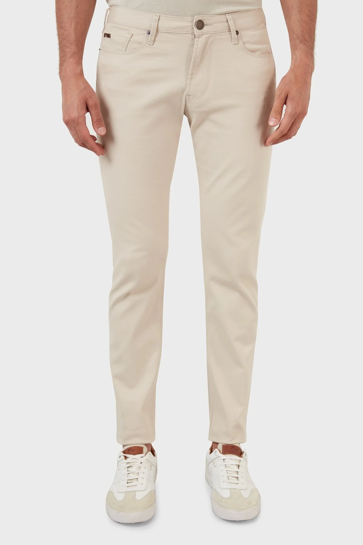Emporio Armani Slim Fit Cepli Pamuklu Jeans Erkek Kot Pantolon 8N1J06 1NJ9Z 0142 AÇIK BEJ - 2