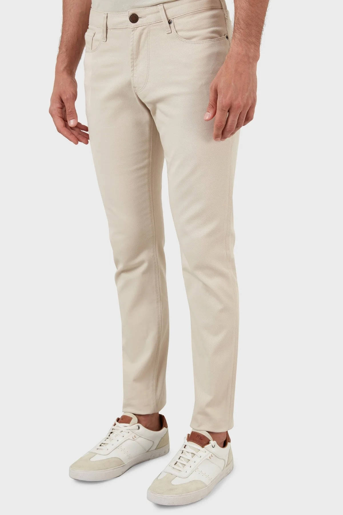 Emporio Armani Slim Fit Cepli Pamuklu Jeans Erkek Kot Pantolon 8N1J06 1NJ9Z 0142 AÇIK BEJ - 3