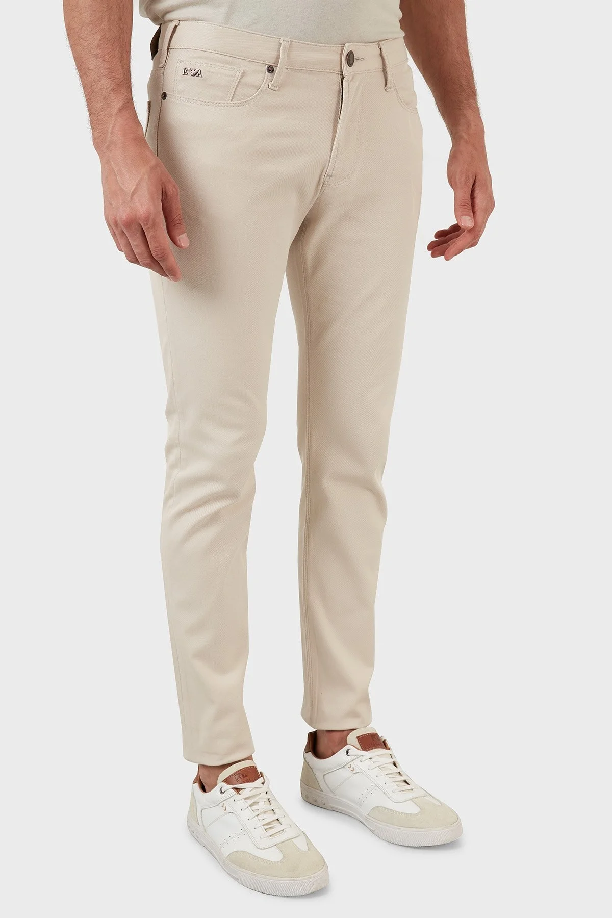 Emporio Armani Slim Fit Cepli Pamuklu Jeans Erkek Kot Pantolon 8N1J06 1NJ9Z 0142 AÇIK BEJ - 4