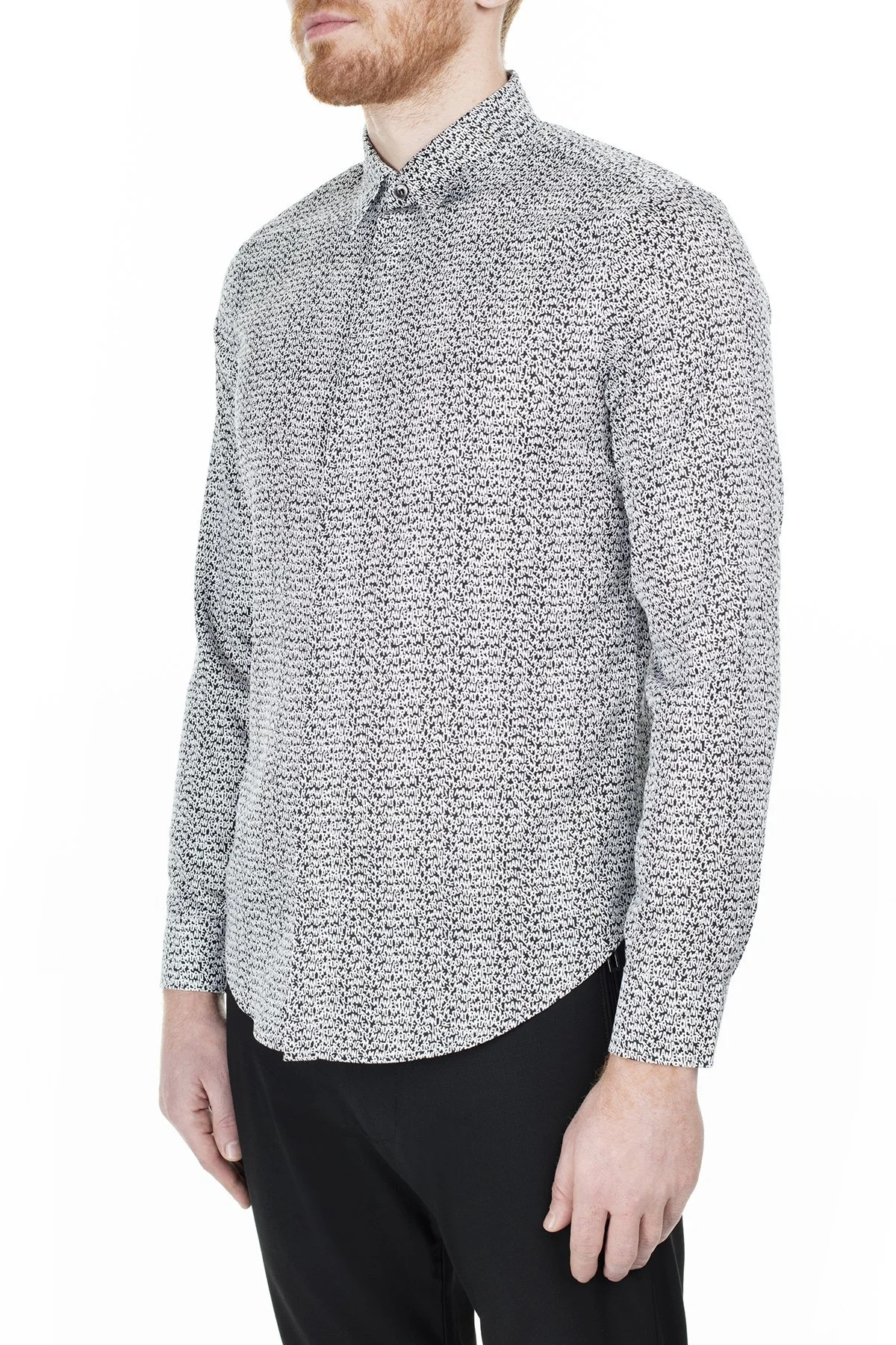 Emporio Armani Slim Fit Erkek Gömlek 3H1CL6 1NJJZ F042 BEYAZ - 4