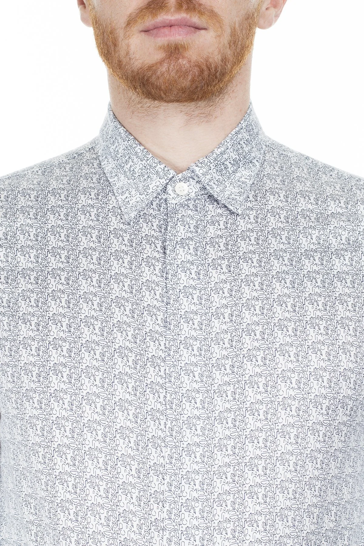 Emporio Armani Slim Fit Erkek Gömlek 3H1CL6 1NJJZ F984 BEYAZ - 6
