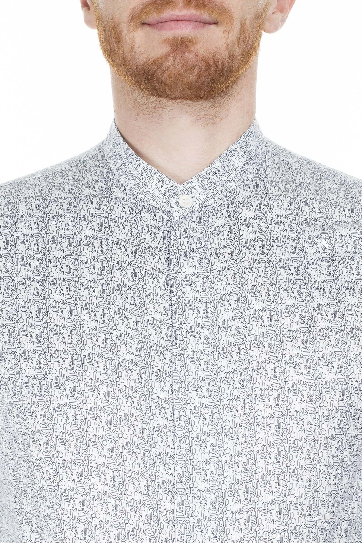 Emporio Armani Slim Fit Erkek Gömlek 3H1CL6 1NJJZ F984 BEYAZ - 7