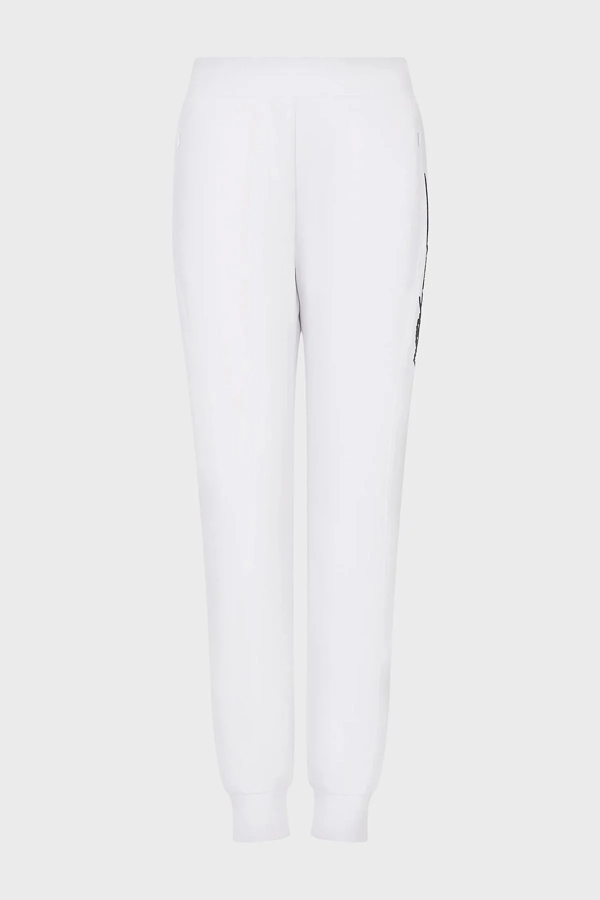 Emporio Armani Slim Fit Esnek Rahat Jogger Spor Kadın Pantolon 3R2P7A 2JVKZ 0100 BEYAZ - 5