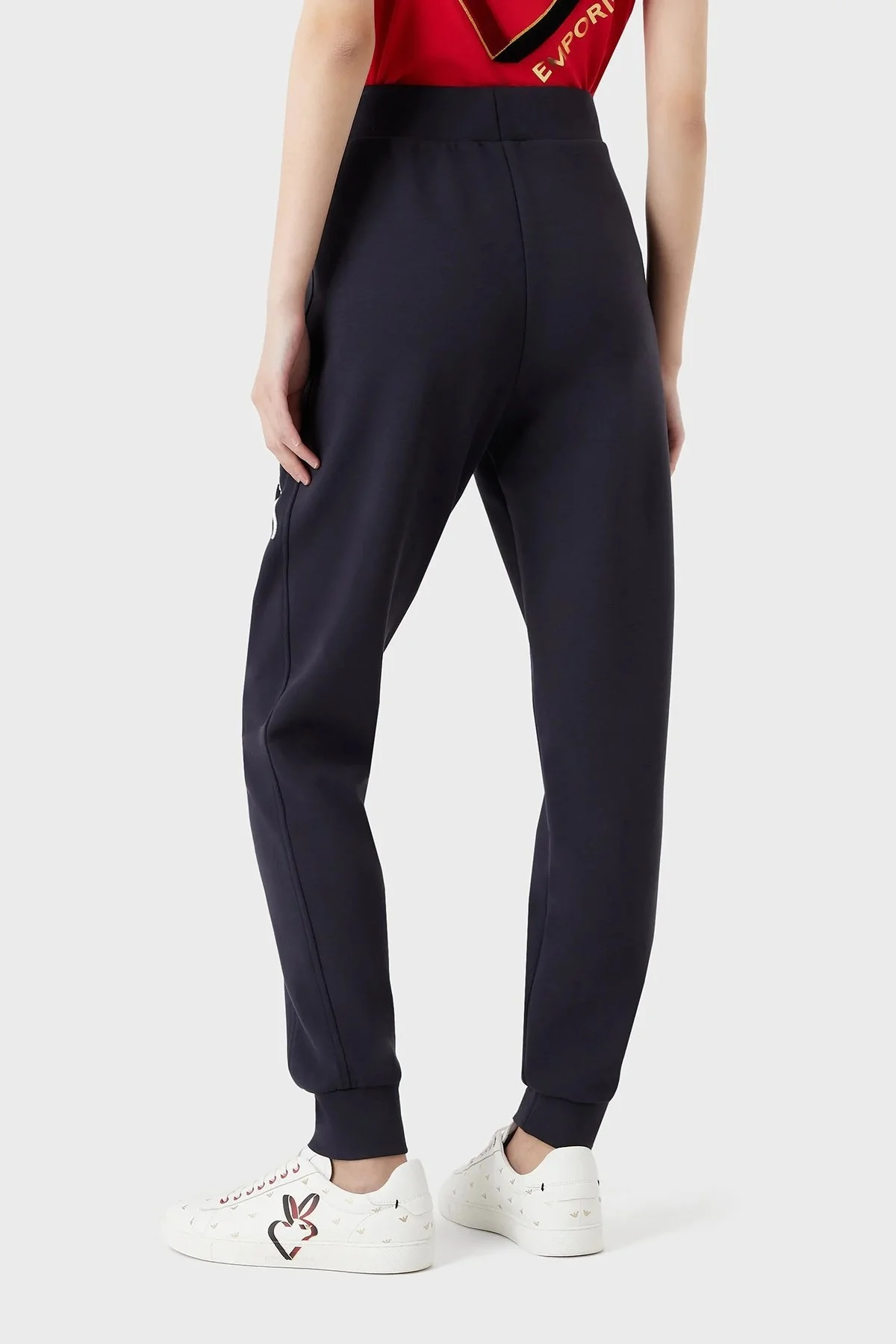 Emporio Armani Slim Fit Esnek Rahat Jogger Spor Bayan Pantolon 3R2P7A 2JVKZ 0828 LACİVERT - 4