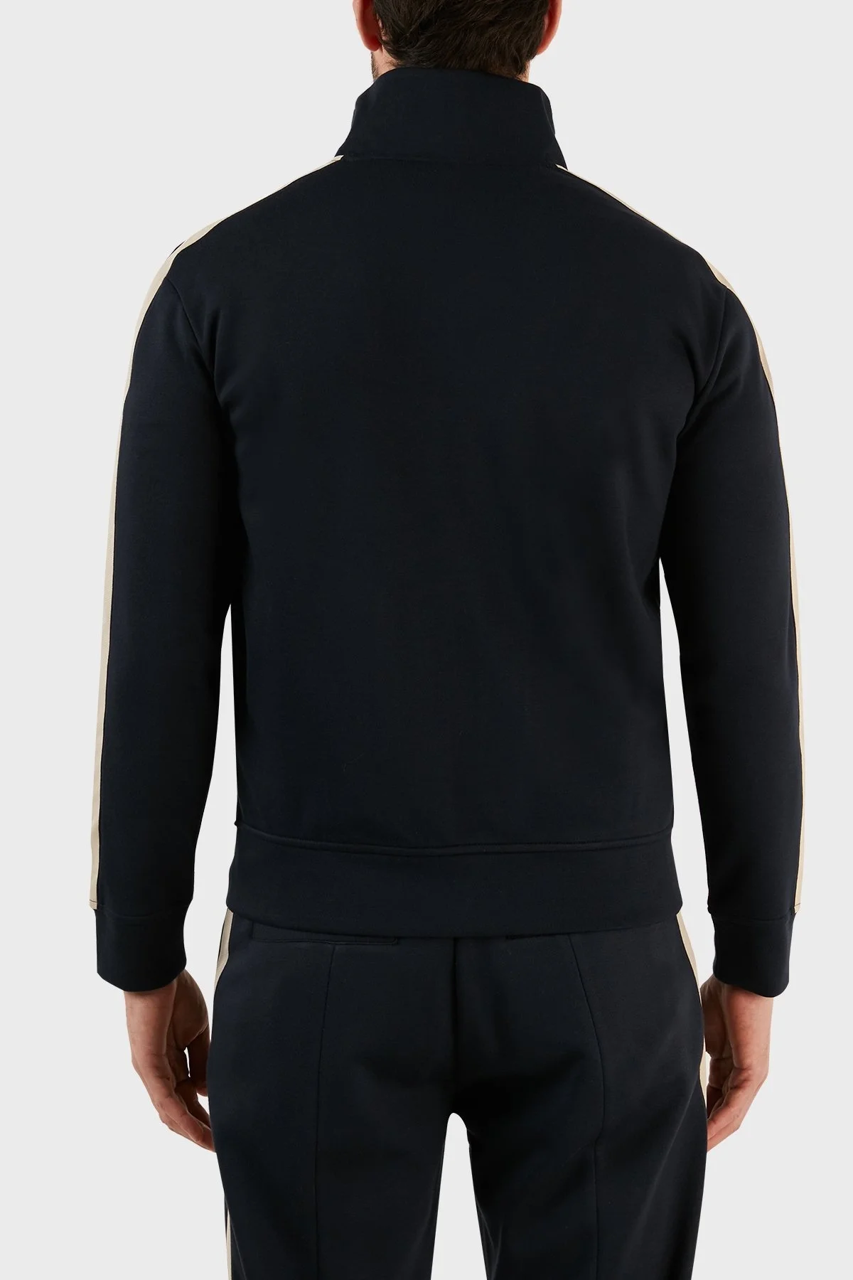 Emporio Armani Slim Fit Fermuarlı Dik Yaka Erkek Sweat 6L1MC2 1JRHZ 0920 LACİVERT - 6