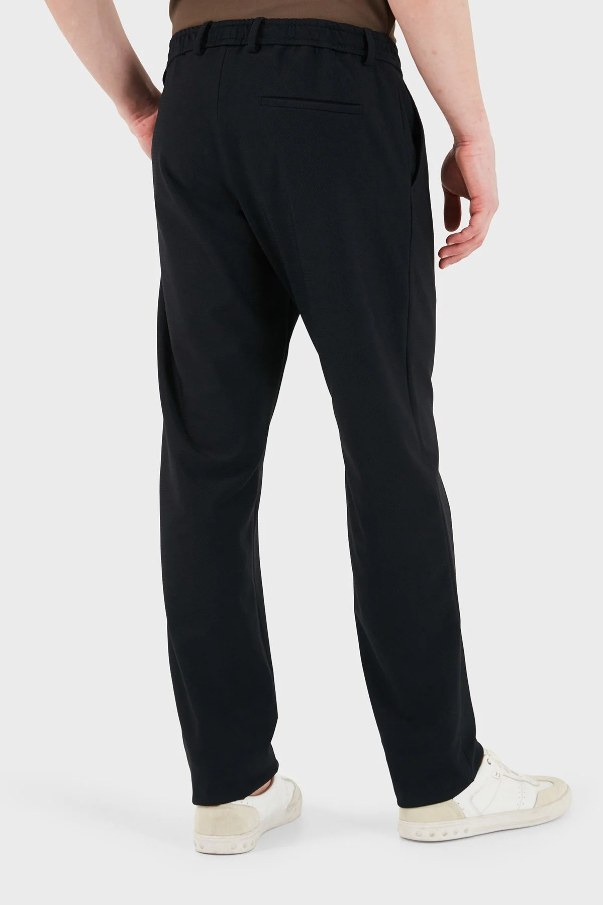 Emporio Armani Slim Fit Normal Bel Dar Paça Erkek Pantolon EM004672 TE11109 UB109 LACİVERT - 3