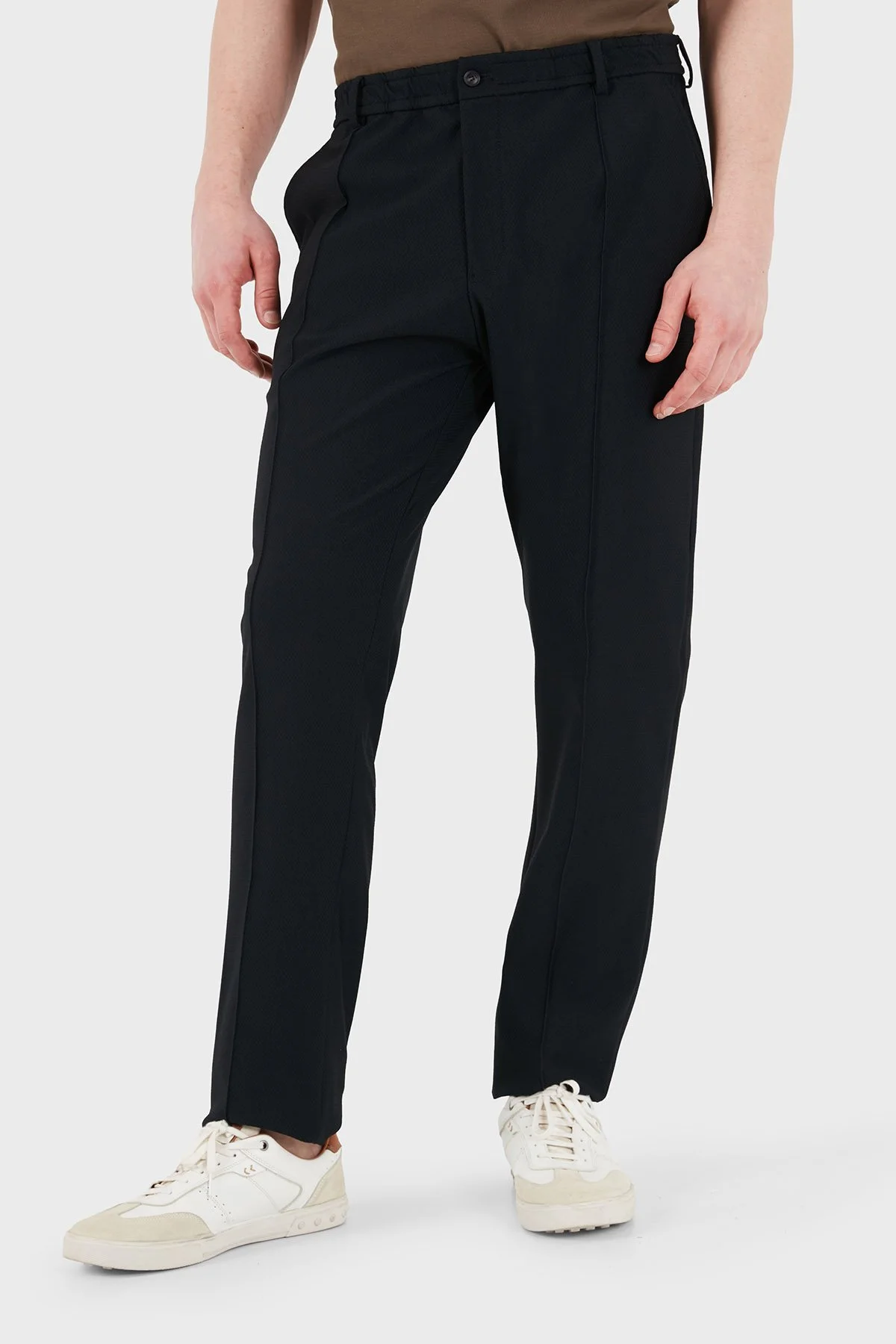 Emporio Armani Slim Fit Normal Bel Dar Paça Erkek Pantolon EM004672 TE11109 UB109 LACİVERT - 5