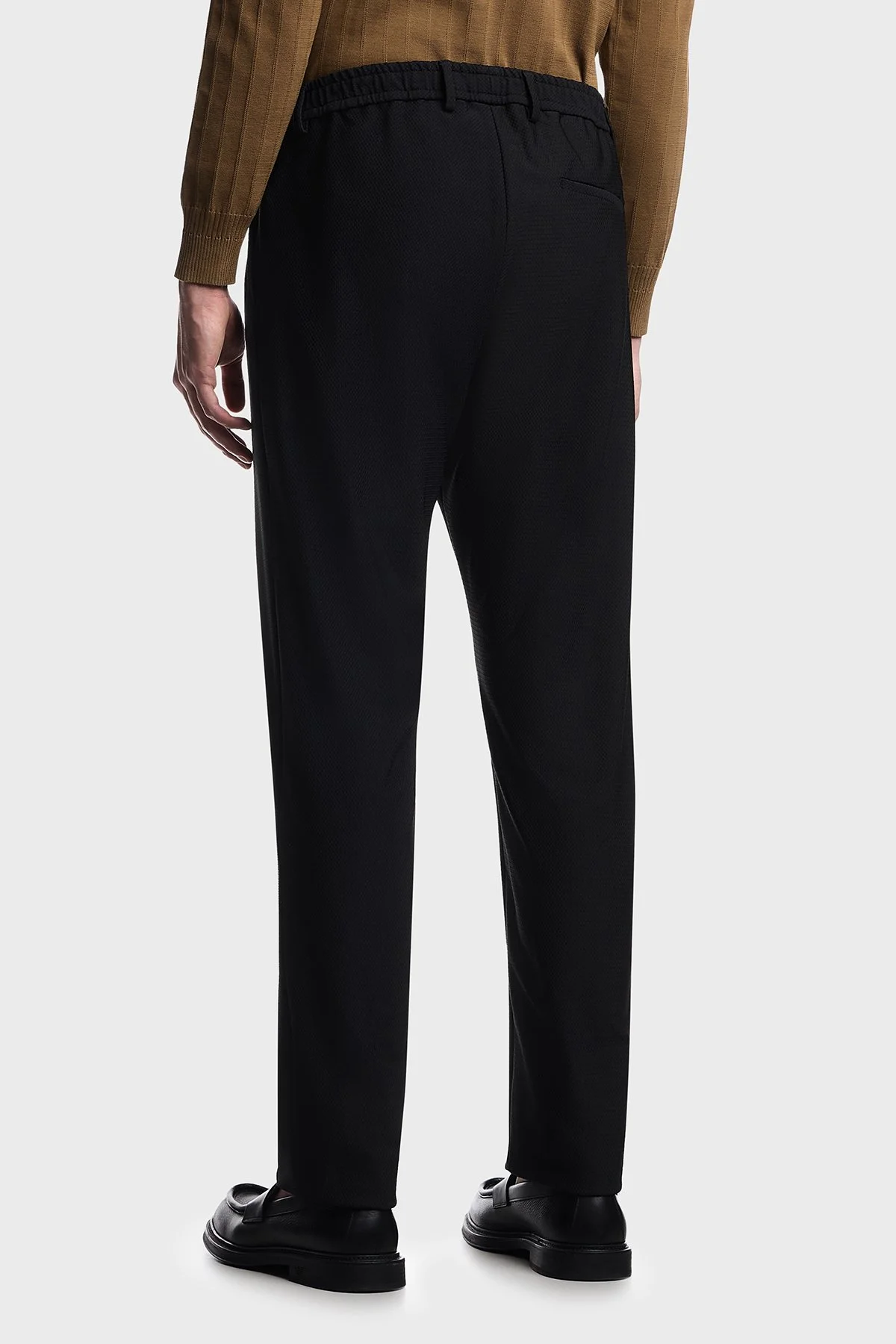 Emporio Armani Slim Fit Normal Bel Dar Paça Erkek Pantolon EM004672 TE11109 UC001 SİYAH - 3