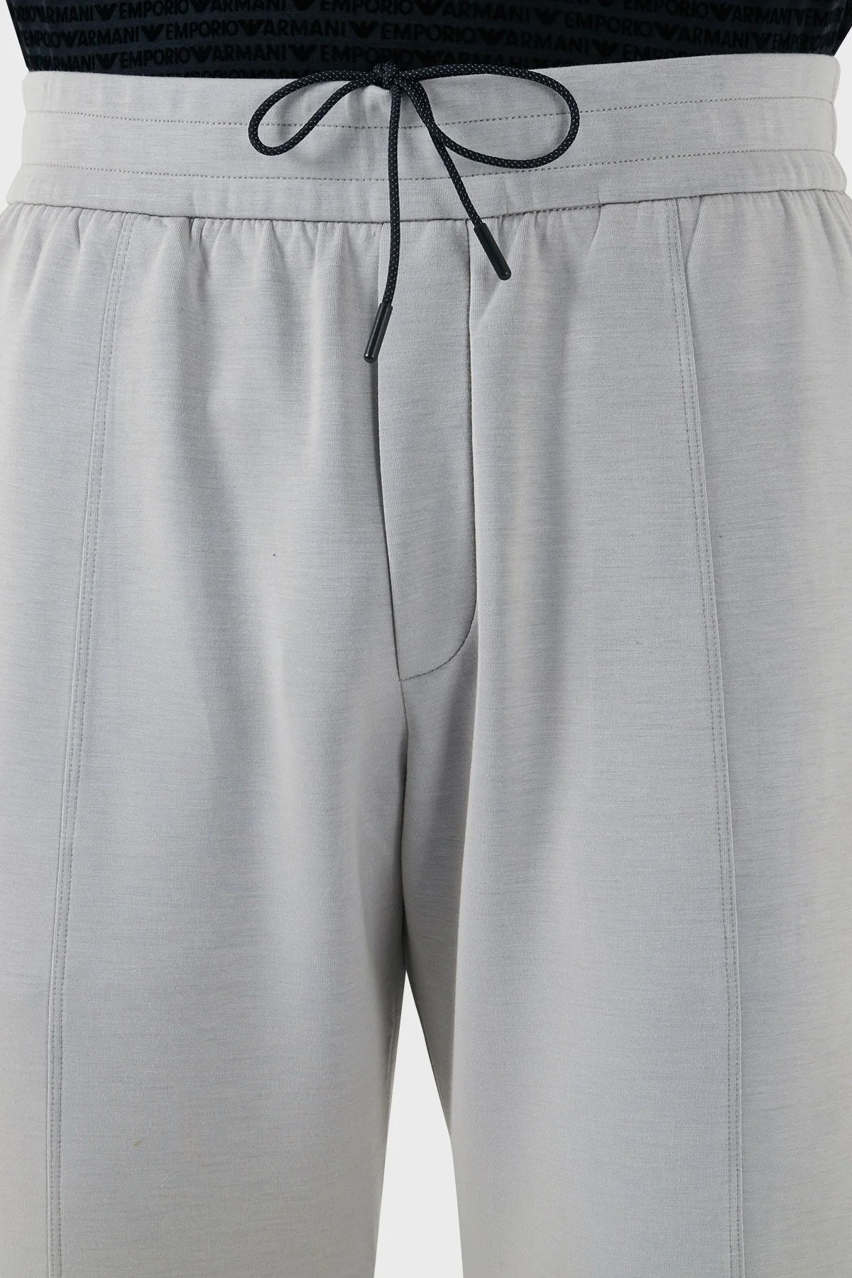 Emporio Armani Slim Fit Normal Bel Dar Paça Jogger Erkek Pantolon EM000315 AF10103 U8062 AÇIK GRİ - 9