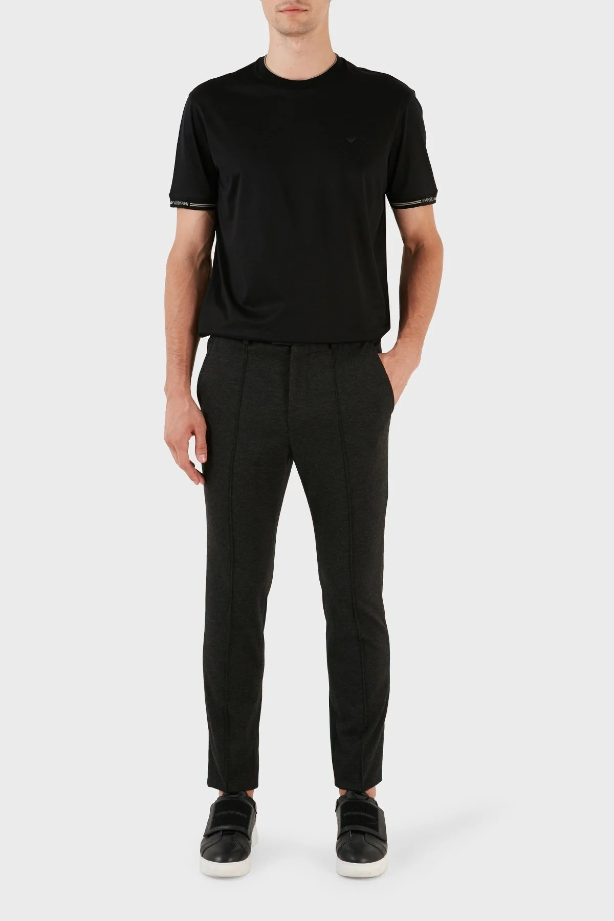 Emporio Armani Slim Fit Normal Bel Düz Paça Erkek Pantolon H41P44 E1613 632 ANTRASİT - 4