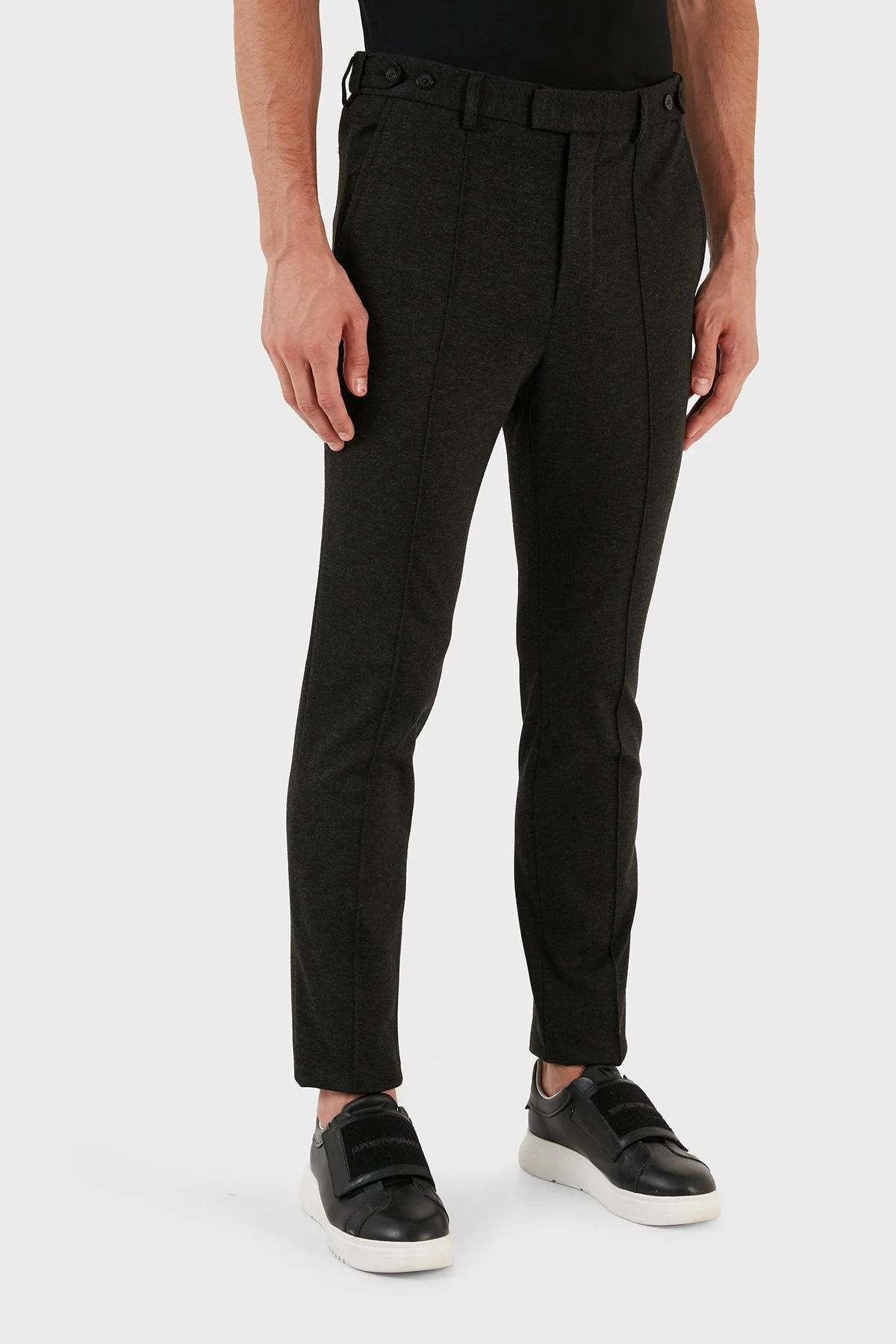 Emporio Armani Slim Fit Normal Bel Düz Paça Erkek Pantolon H41P44 E1613 632 ANTRASİT - 7