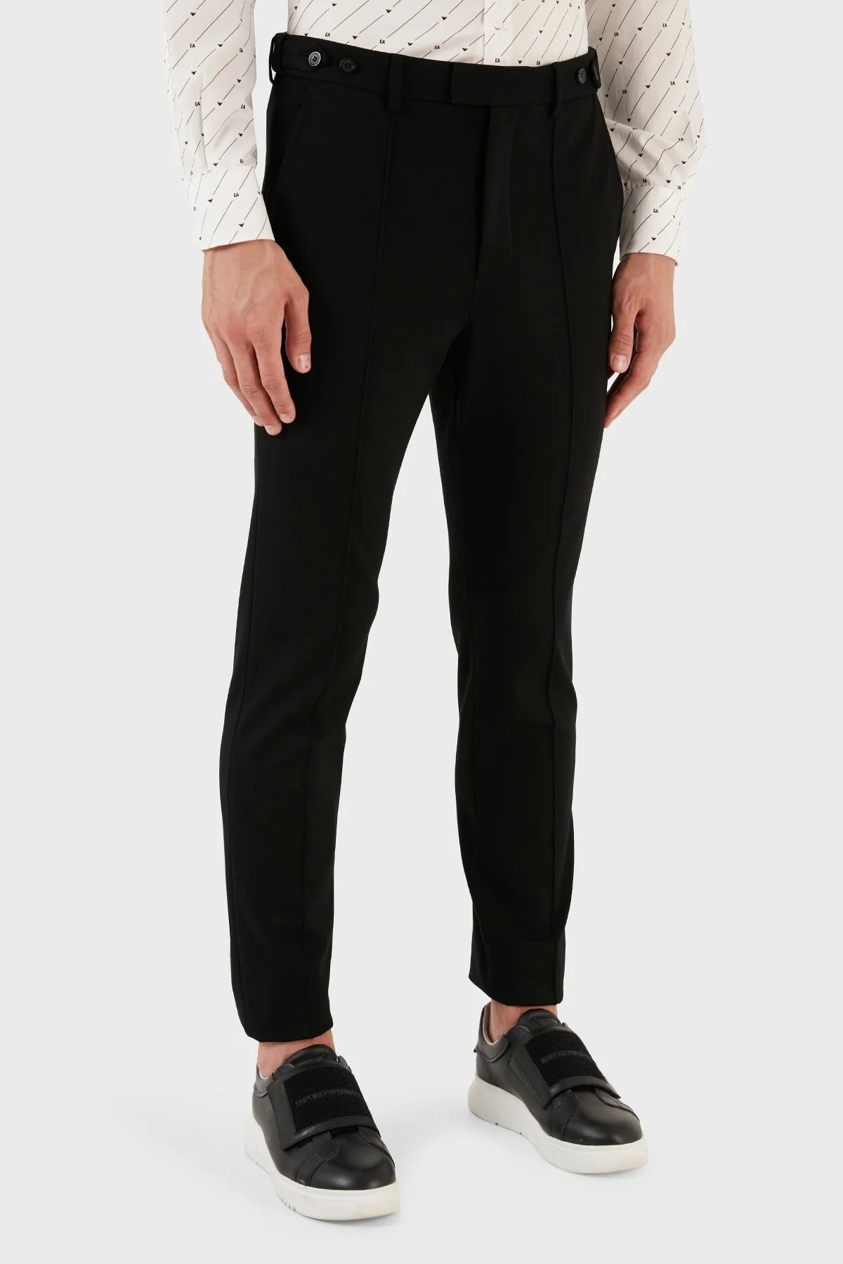 Emporio Armani Slim Fit Normal Bel Düz Paça Erkek Pantolon H41P44 E1613 999 SİYAH - 3