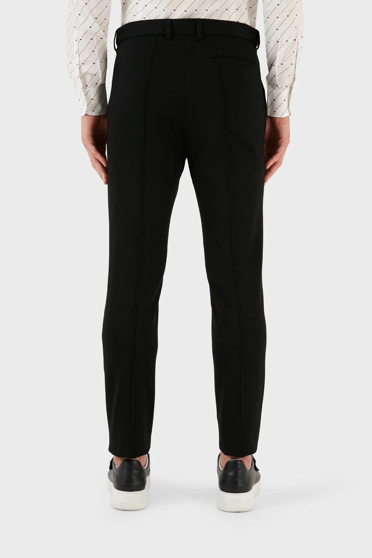 Emporio Armani Slim Fit Normal Bel Düz Paça Erkek Pantolon H41P44 E1613 999 SİYAH - 4