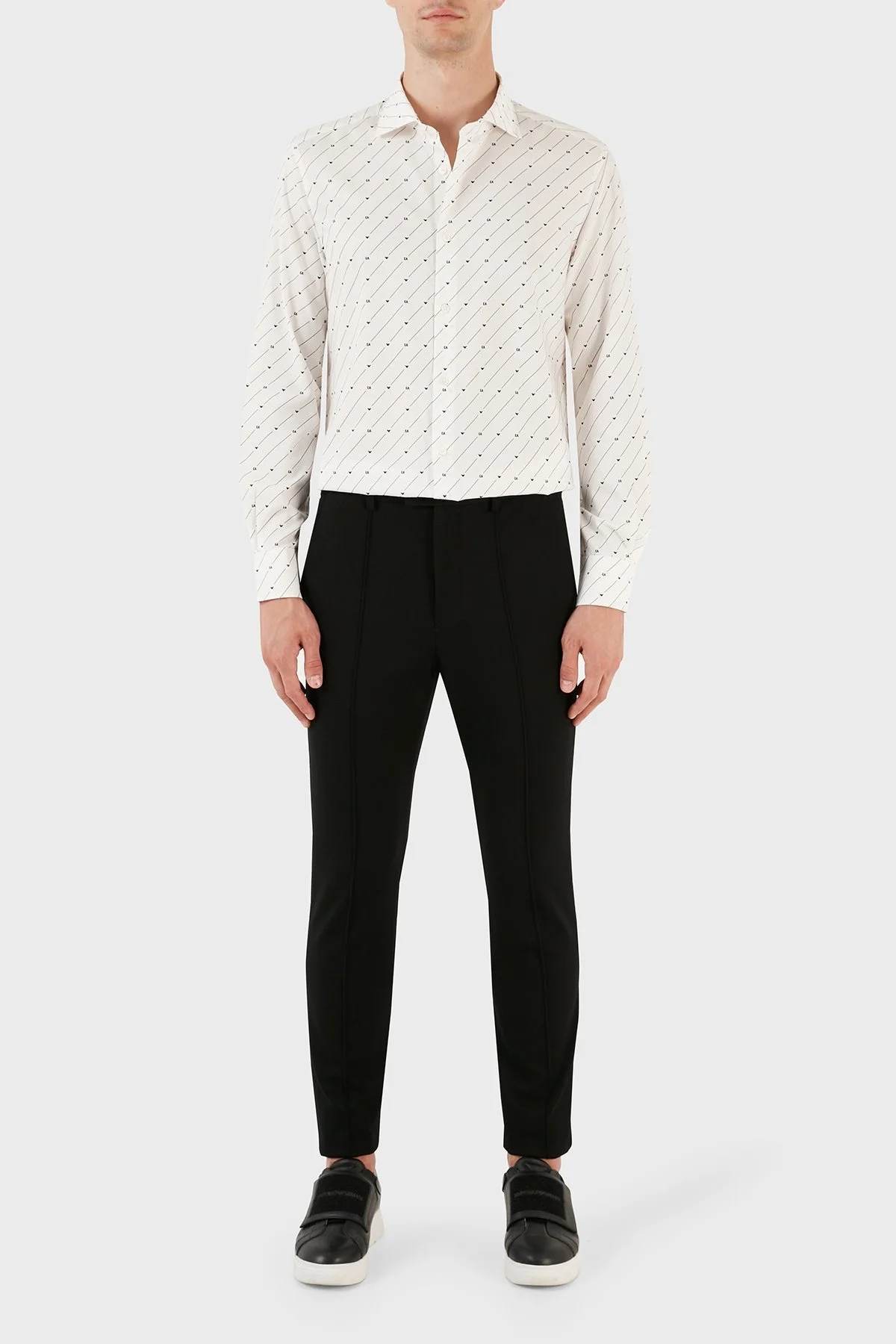 Emporio Armani Slim Fit Normal Bel Düz Paça Erkek Pantolon H41P44 E1613 999 SİYAH - 5